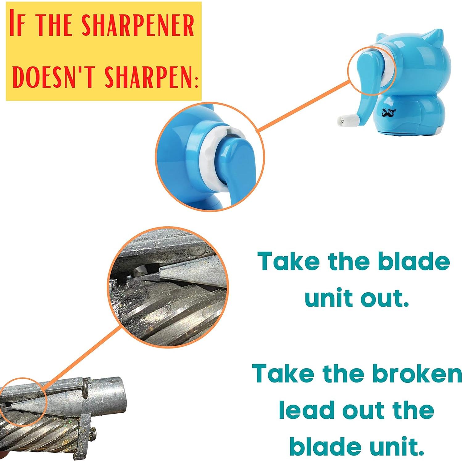 Sacapuntas Manual Mr. Pen en Forma de Búho para Niños