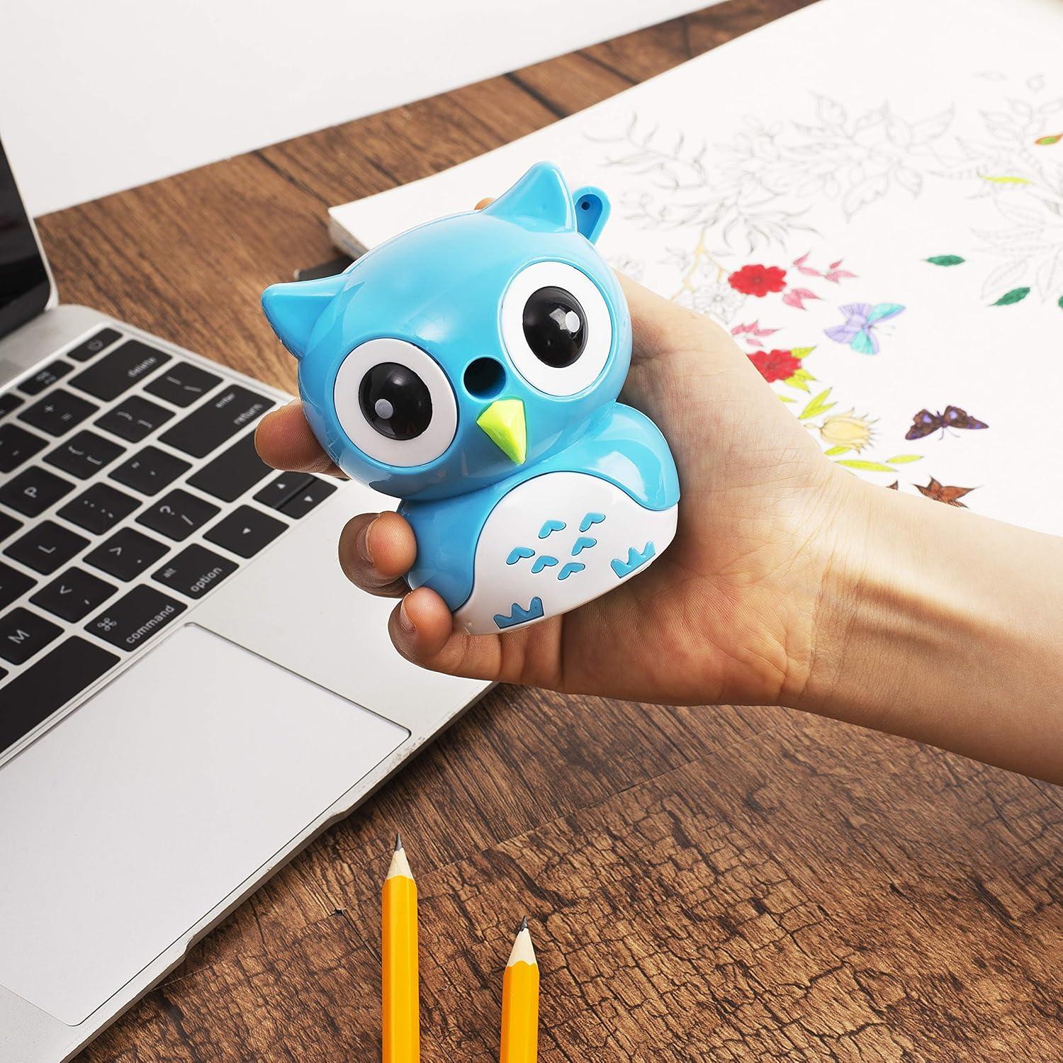 Sacapuntas Manual Mr. Pen en Forma de Búho para Niños