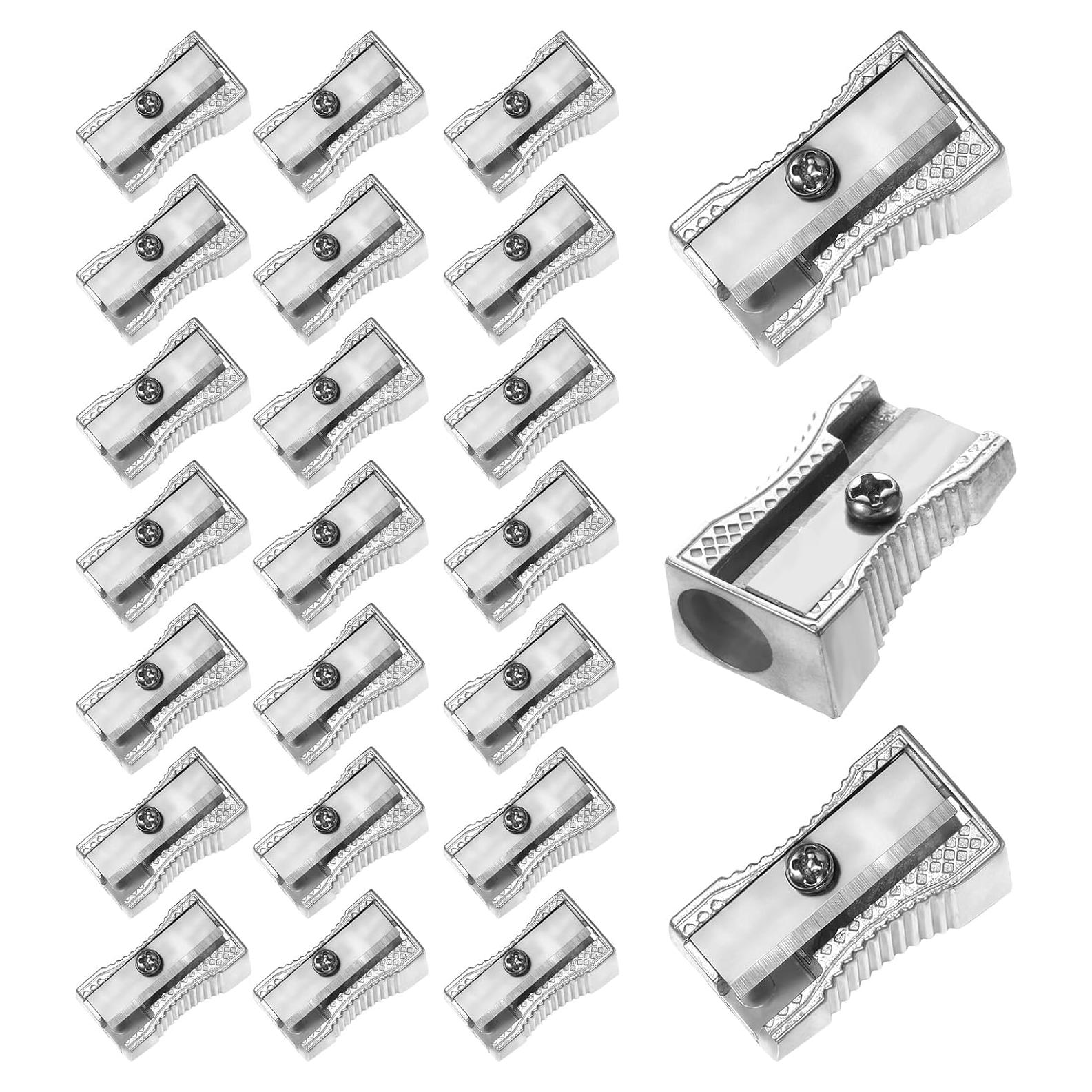 24 Sacapuntas Manuales Metálicos Xthrotsenk Un Solo Orificio