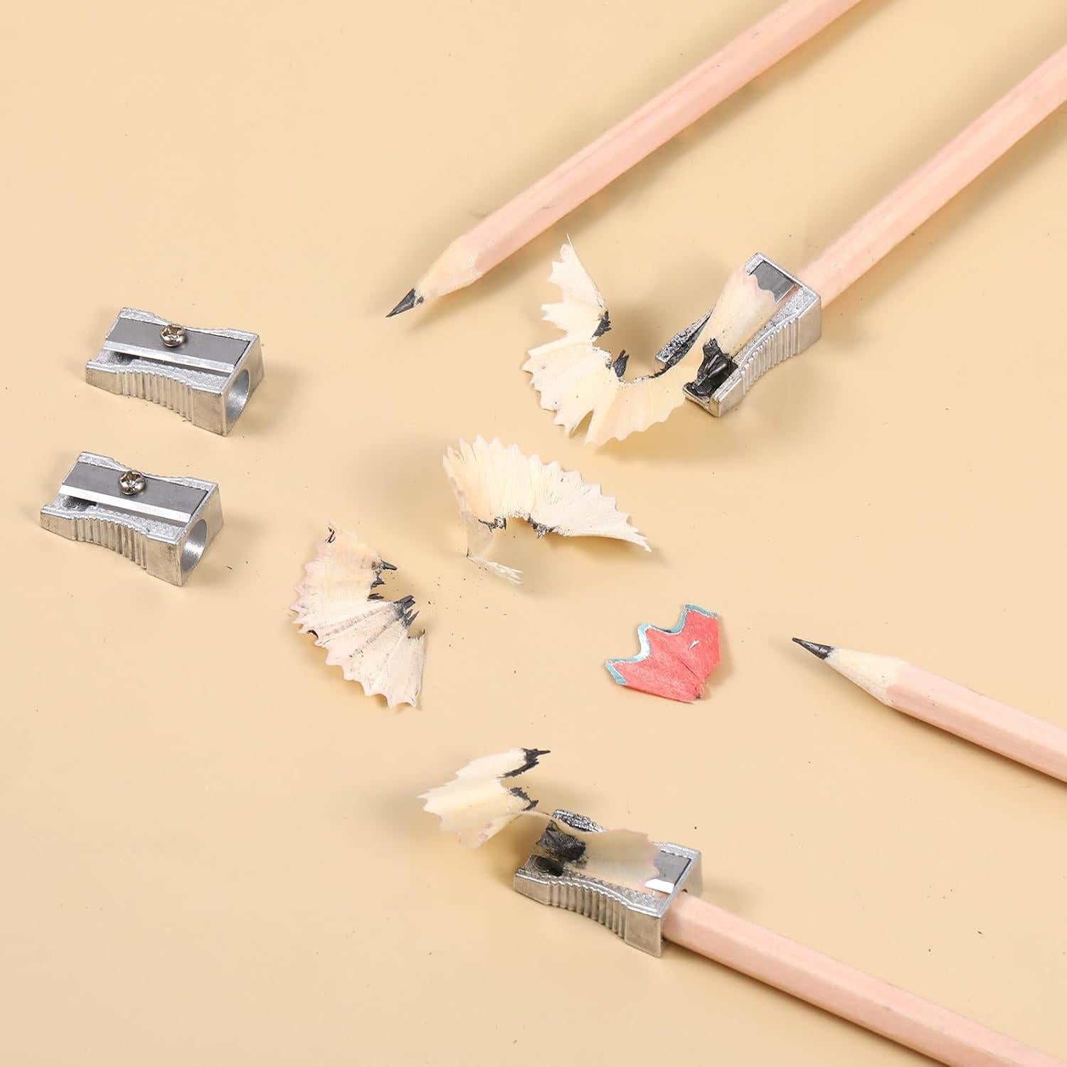 24 Sacapuntas Manuales Metálicos Xthrotsenk Un Solo Orificio