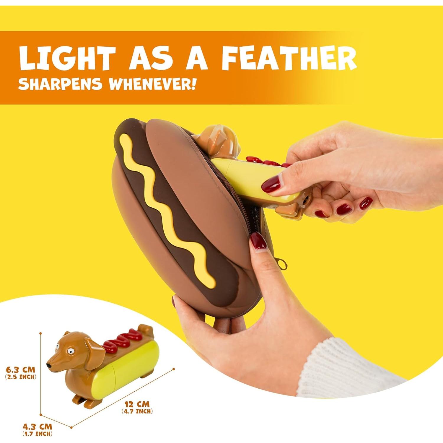 Sacapuntas Manual YOBRO Hotdog para Niños y Estudiantes