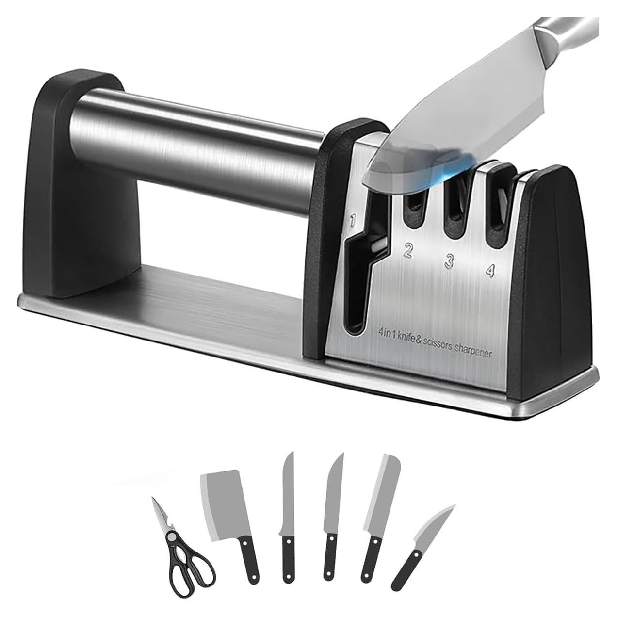 Afilador de cuchillos y tijeras Wattlink 4 en 1 21.6 cm