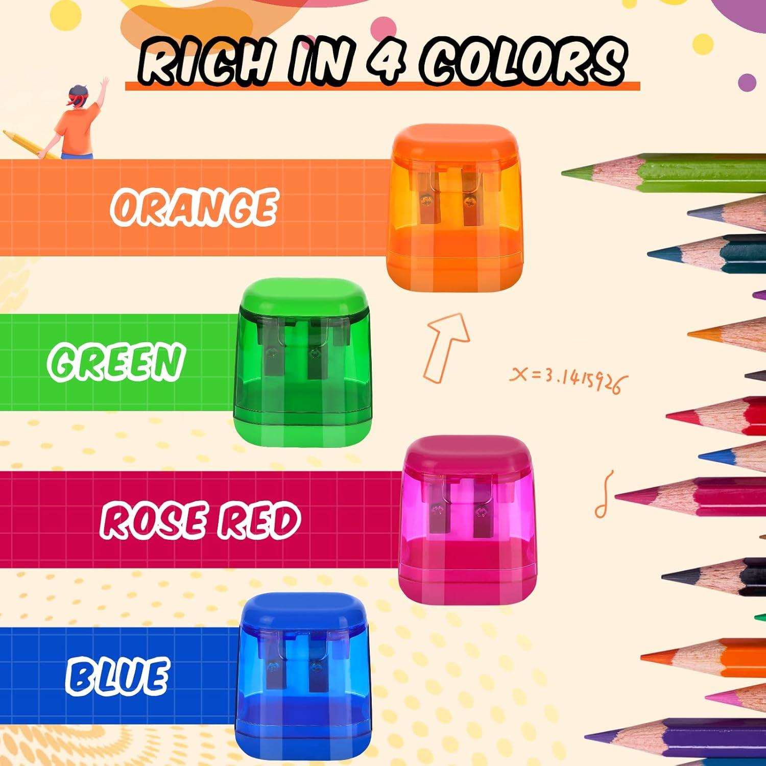 Sacapuntas Manual Doble Orificio SATINIOR 36 Pcs Colores