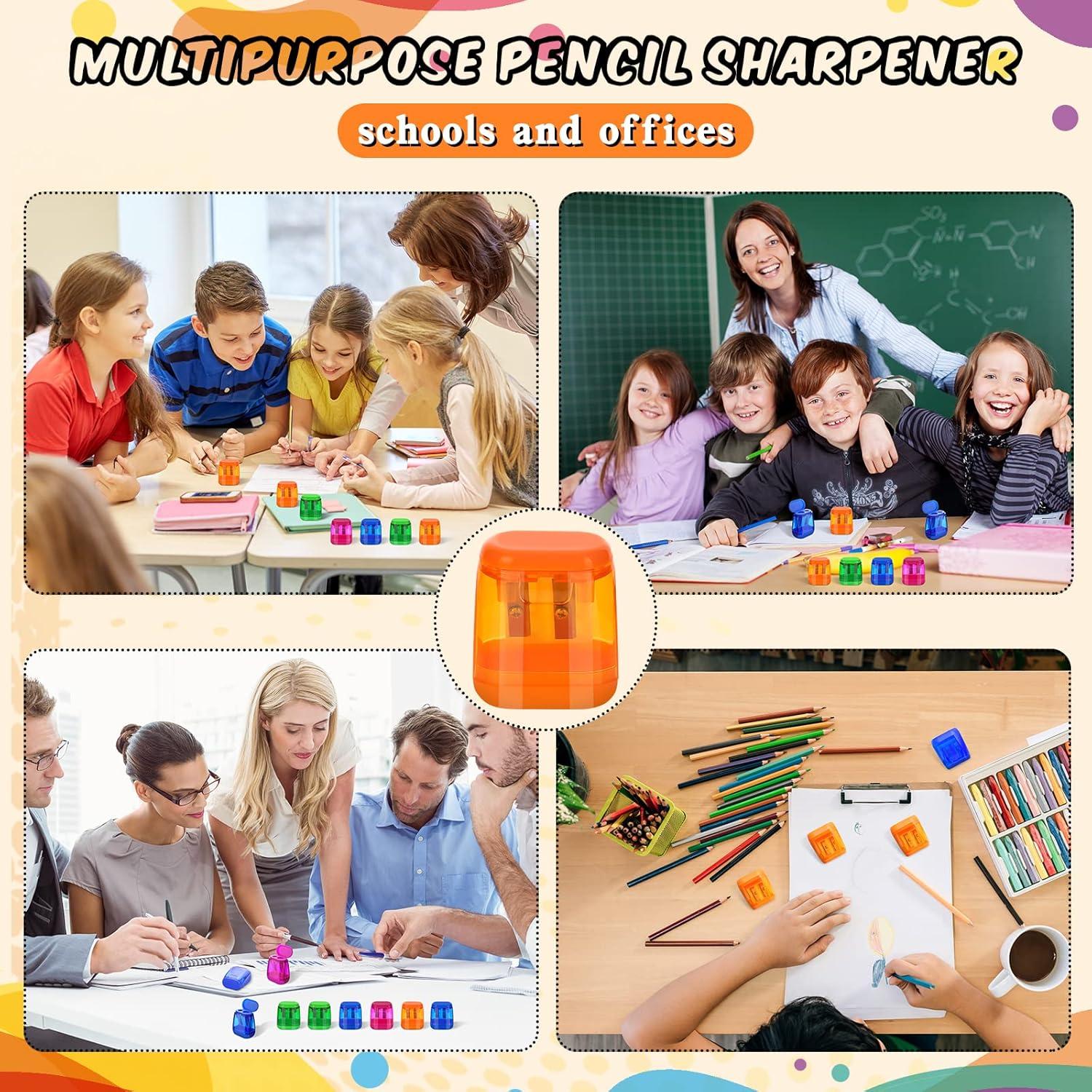 Sacapuntas Manual Doble Orificio SATINIOR 36 Pcs Colores