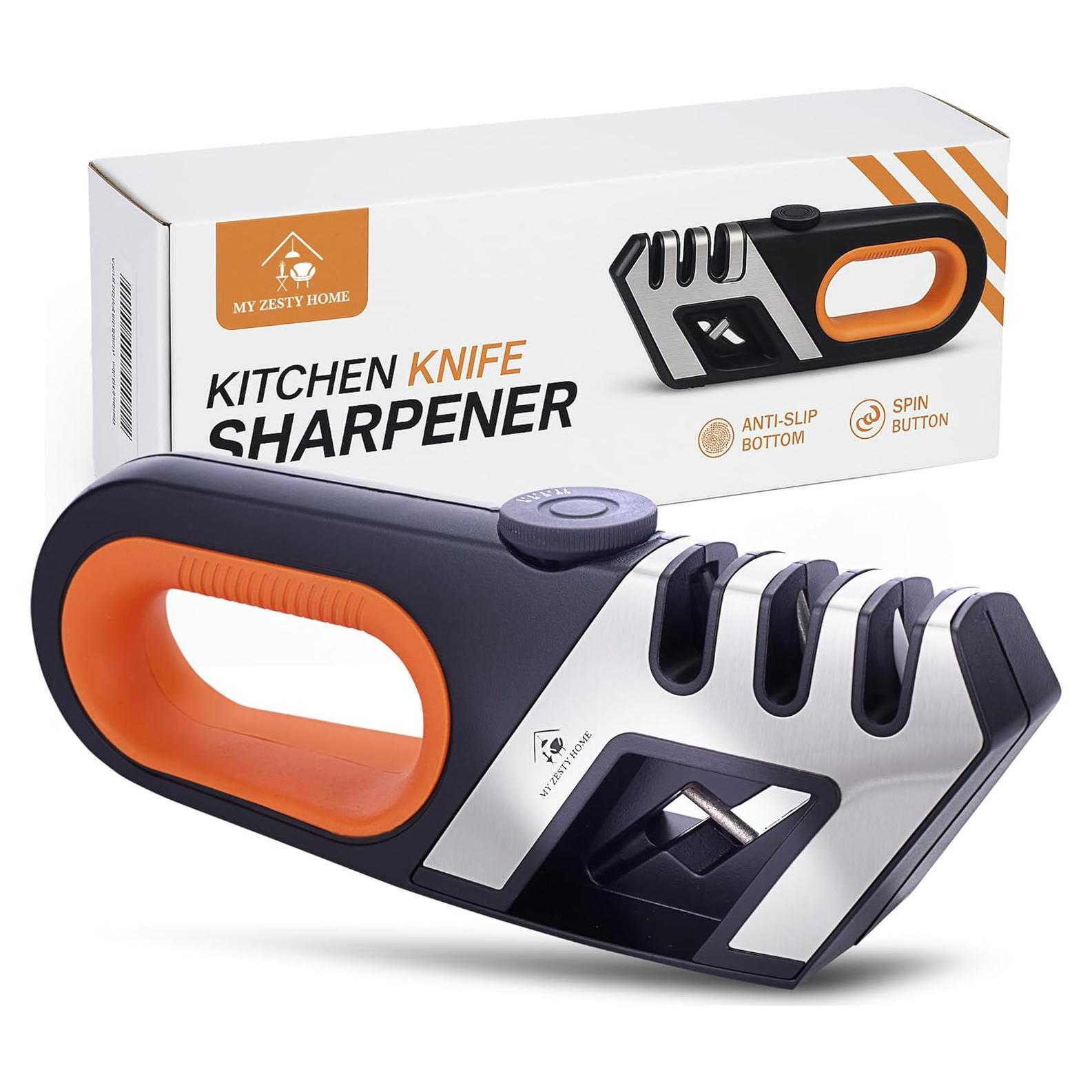 Afilador de cuchillos y tijeras My Zesty Home 3 pasos 21.5cm