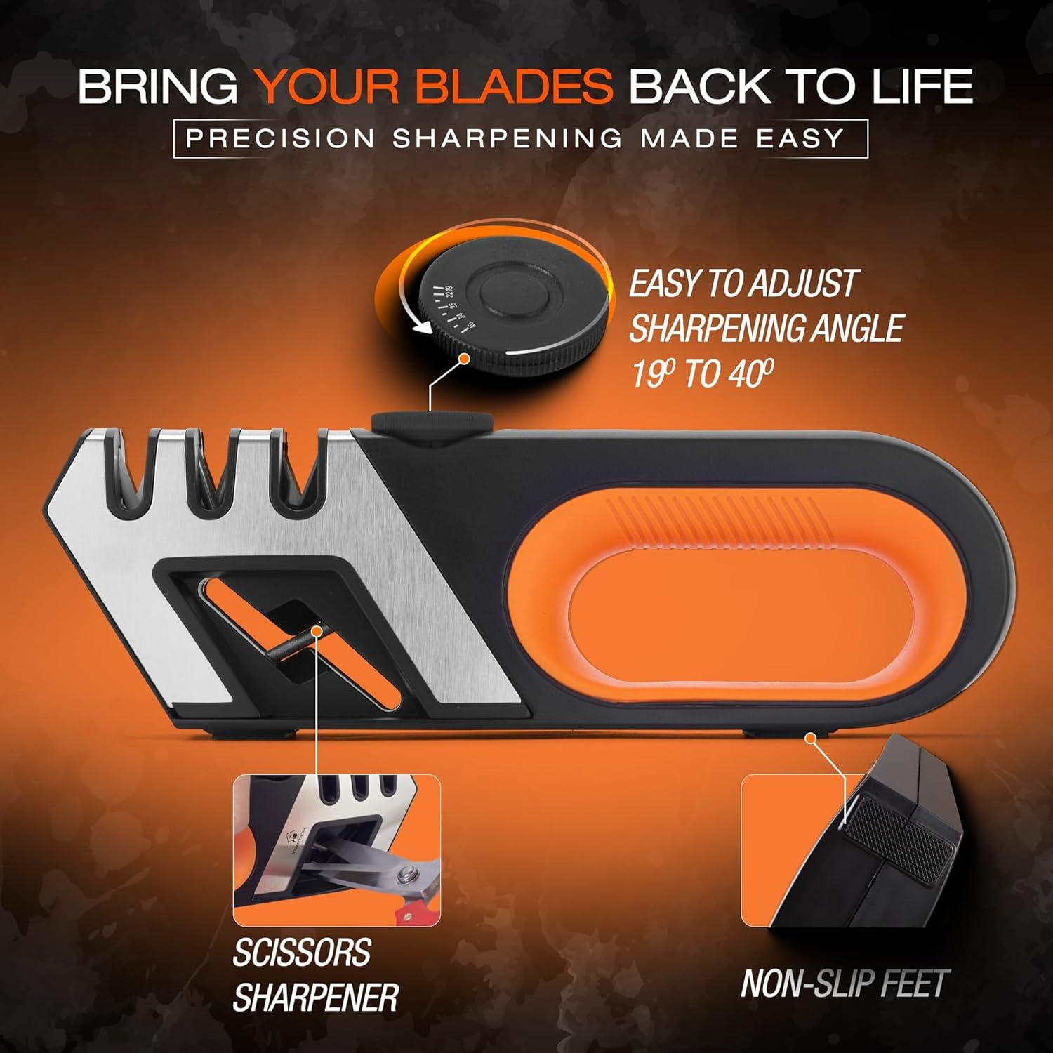 Afilador de cuchillos y tijeras My Zesty Home 3 pasos 21.5cm