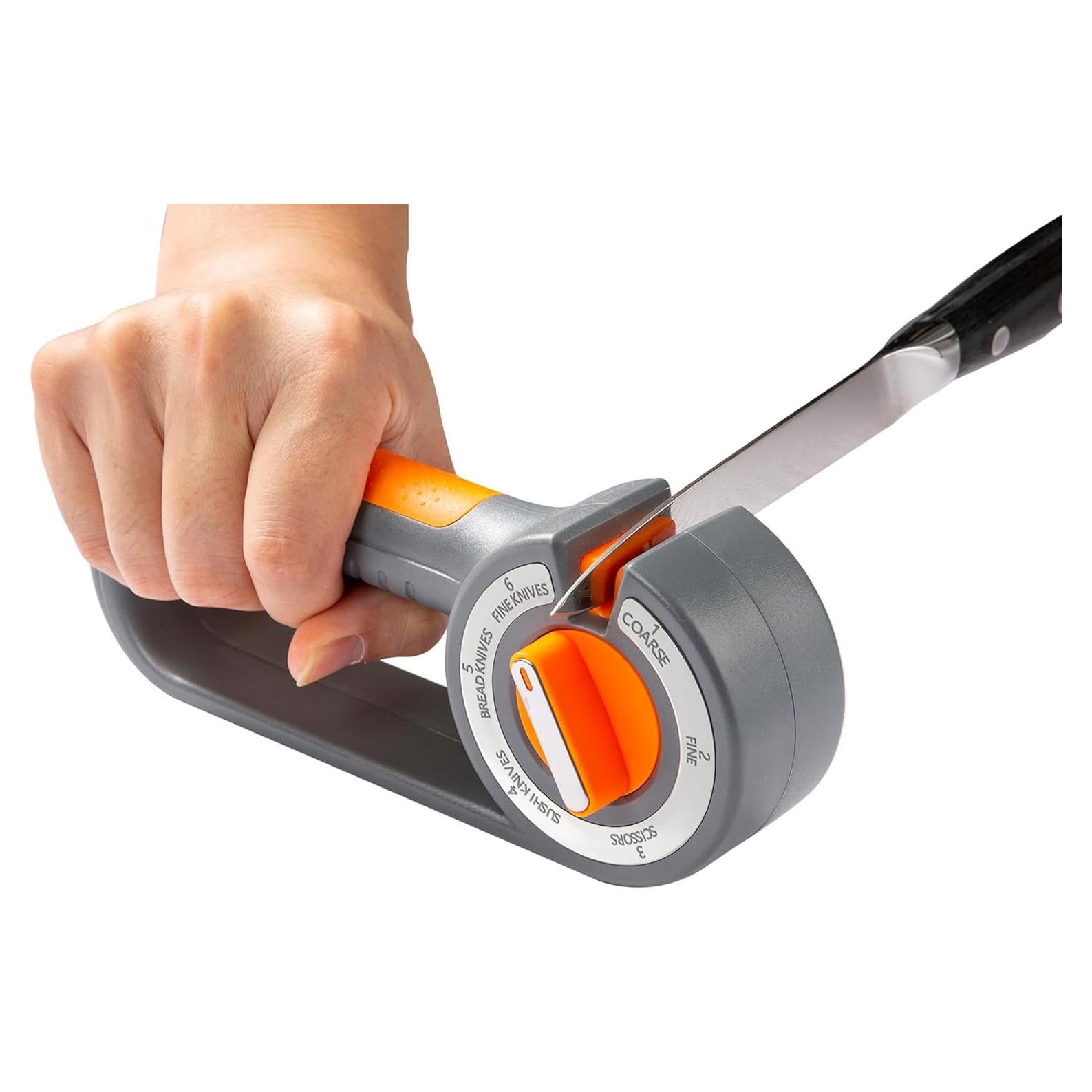 Afilador de cuchillos 6 en 1 Fyctio - Cerámica y Tungsteno