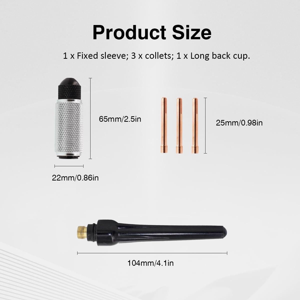 Soporte de Afilador Manual Tungsteno TIG con Boquillas 1.6-3.2mm