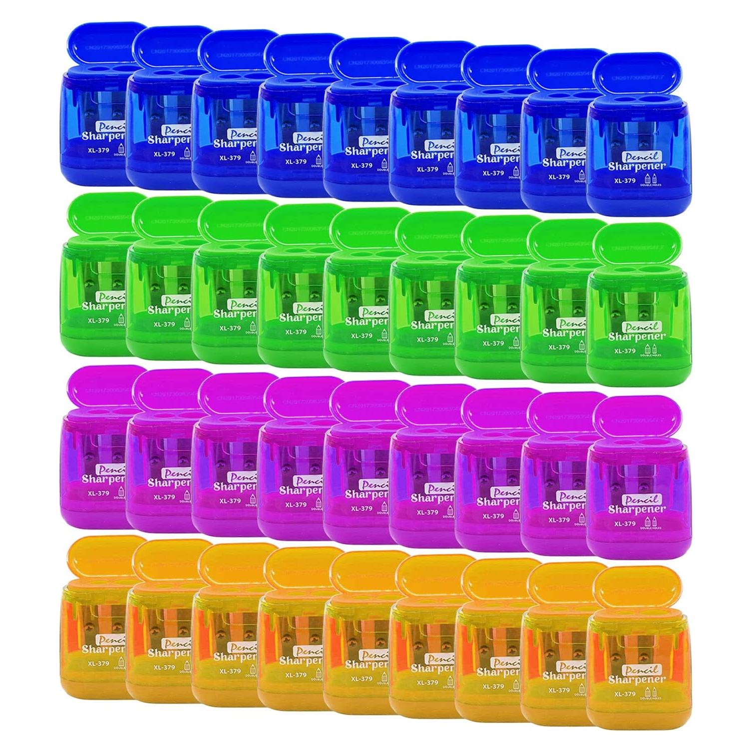 Sacapuntas Manual Doble Agujero Alpurple 36 Pcs - Plástico