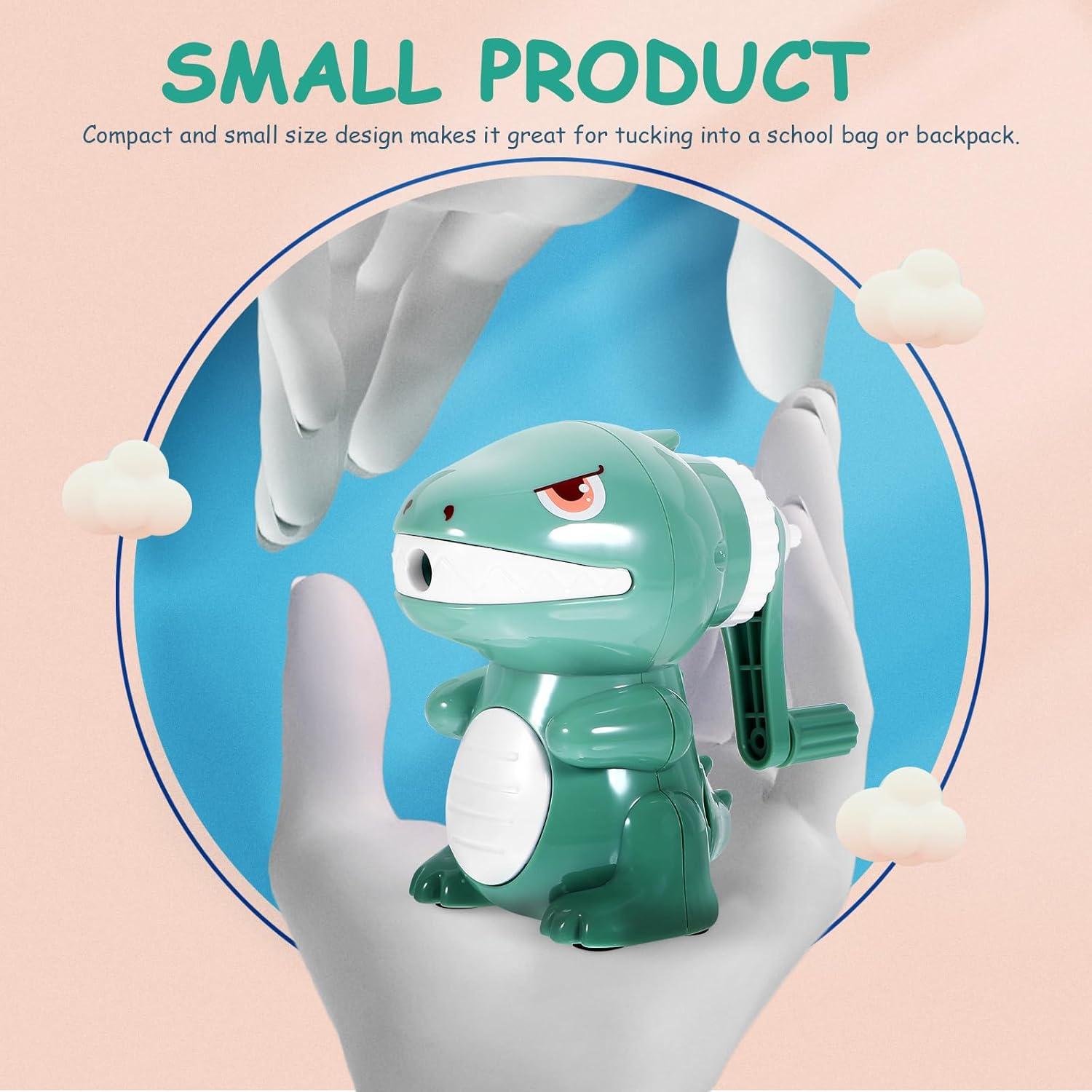 Sacapuntas Manual Tofficu Dinosaurio Verde - Compacto y Ligero