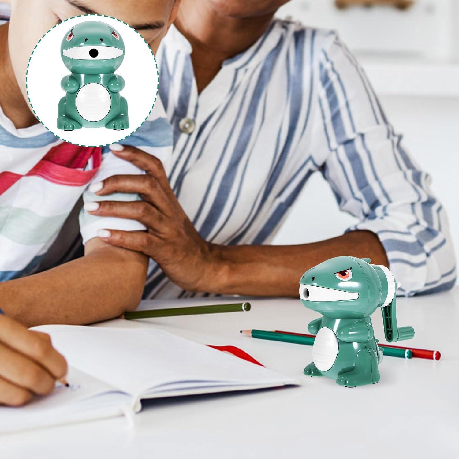 Sacapuntas Manual Tofficu Dinosaurio Verde - Compacto y Ligero