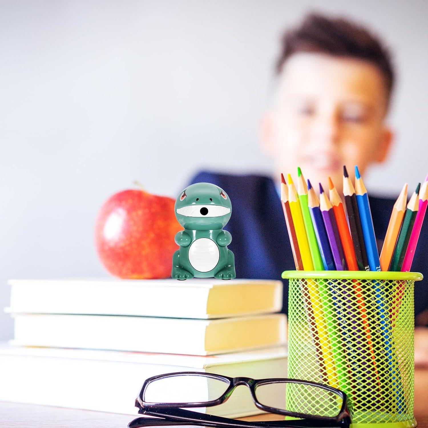 Sacapuntas Manual Tofficu Dinosaurio Verde - Compacto y Ligero