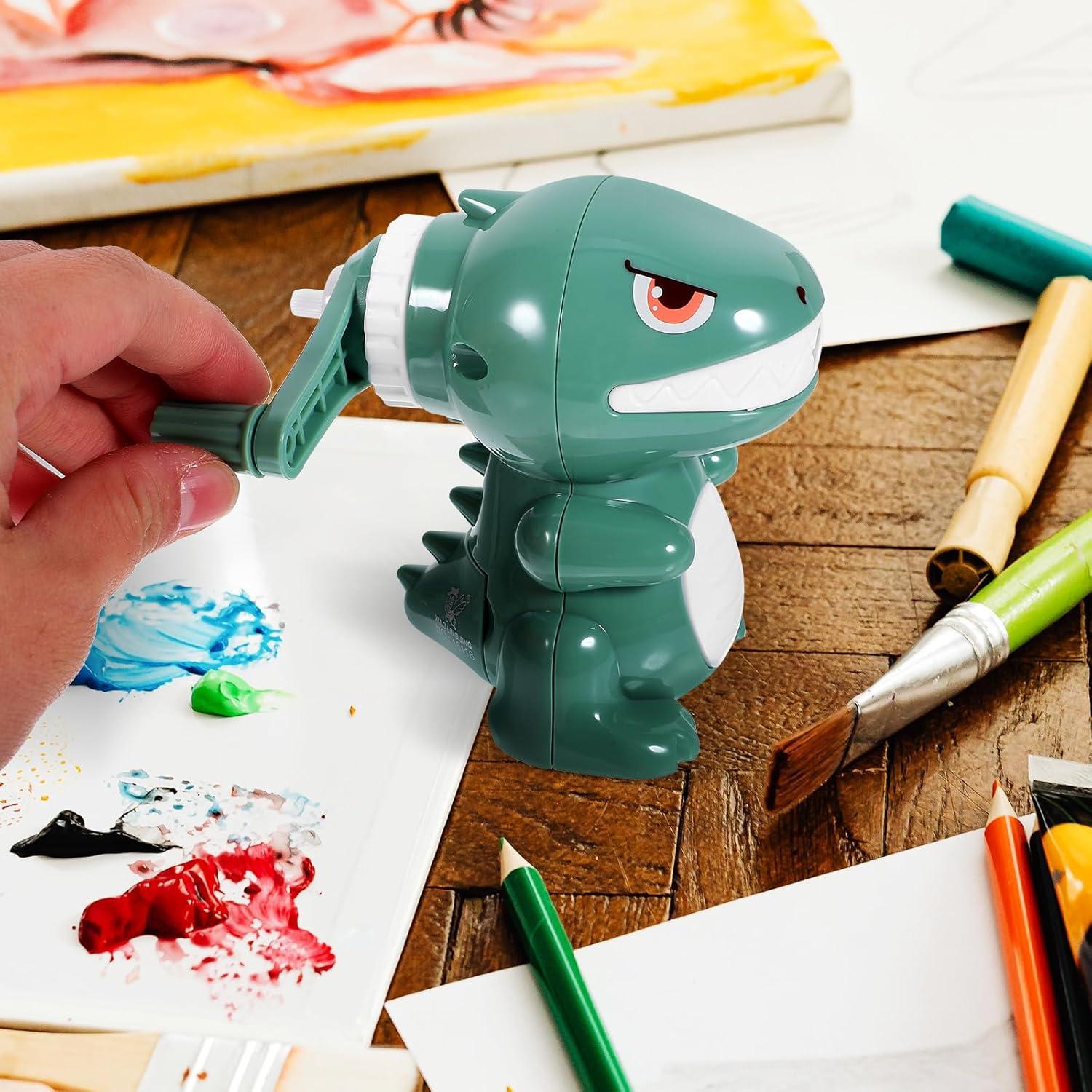 Sacapuntas Manual Tofficu Dinosaurio Verde - Compacto y Ligero