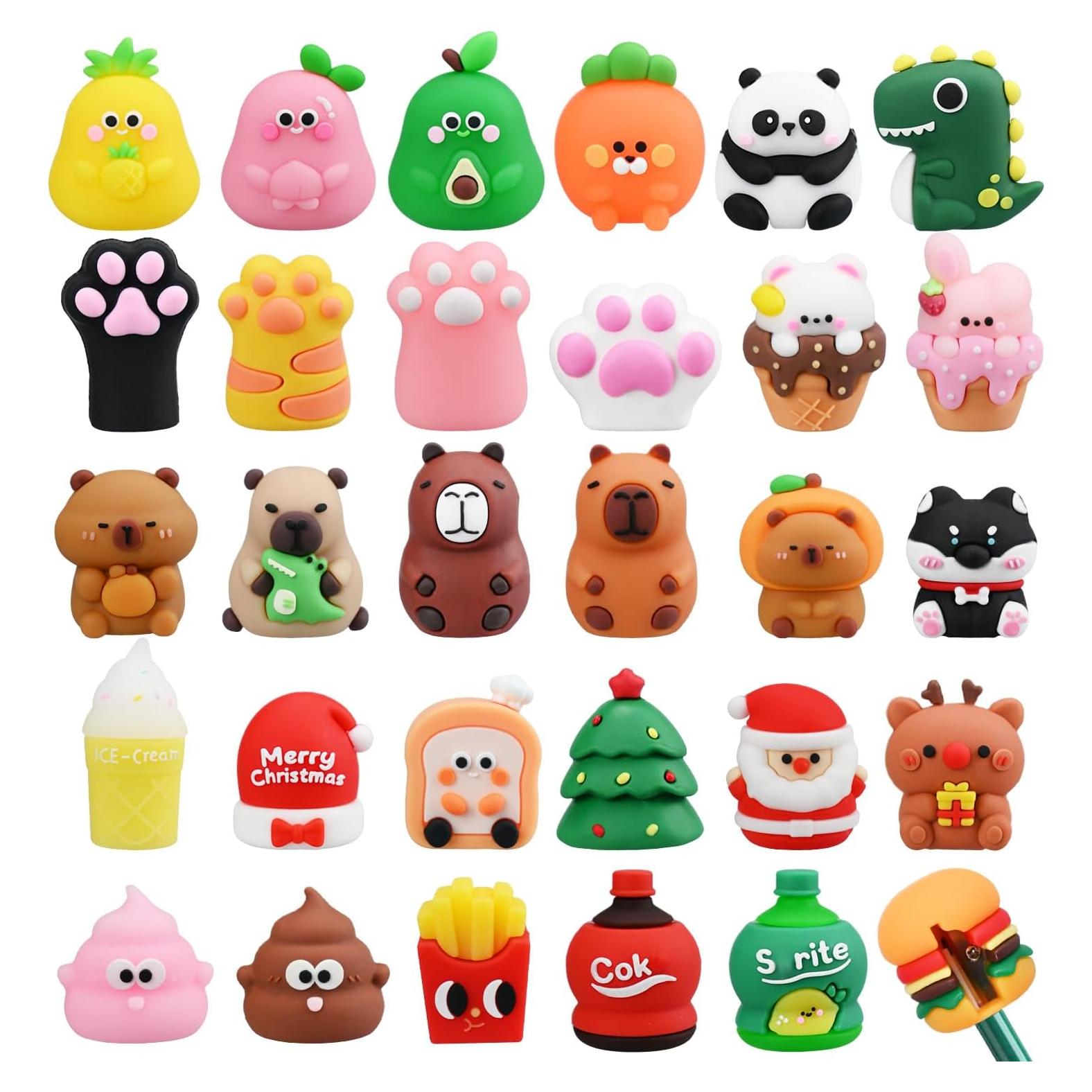 30 Sacapuntas Divertidos Molybdix para Niños - Coloridos