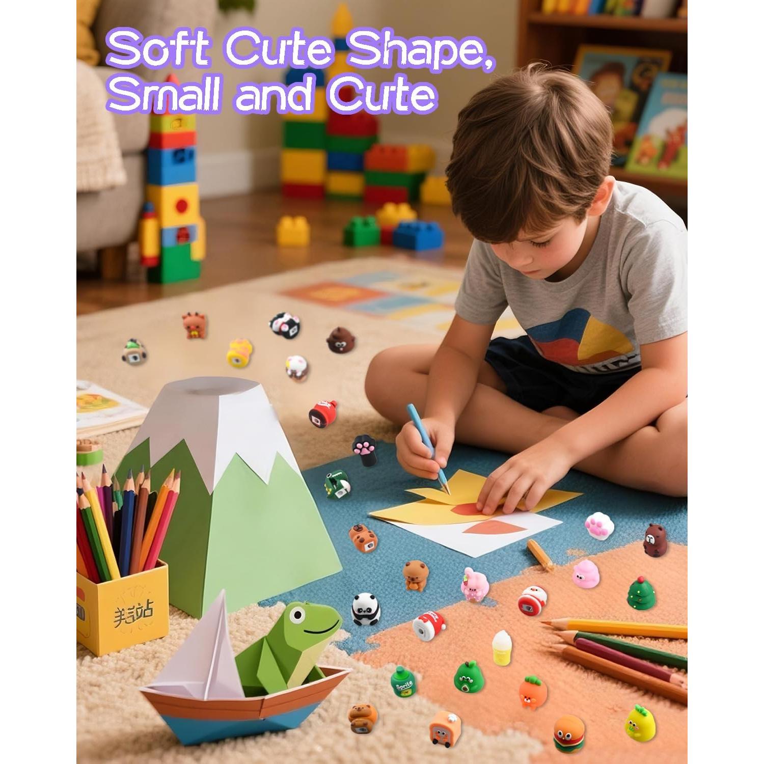 30 Sacapuntas Divertidos Molybdix para Niños - Coloridos