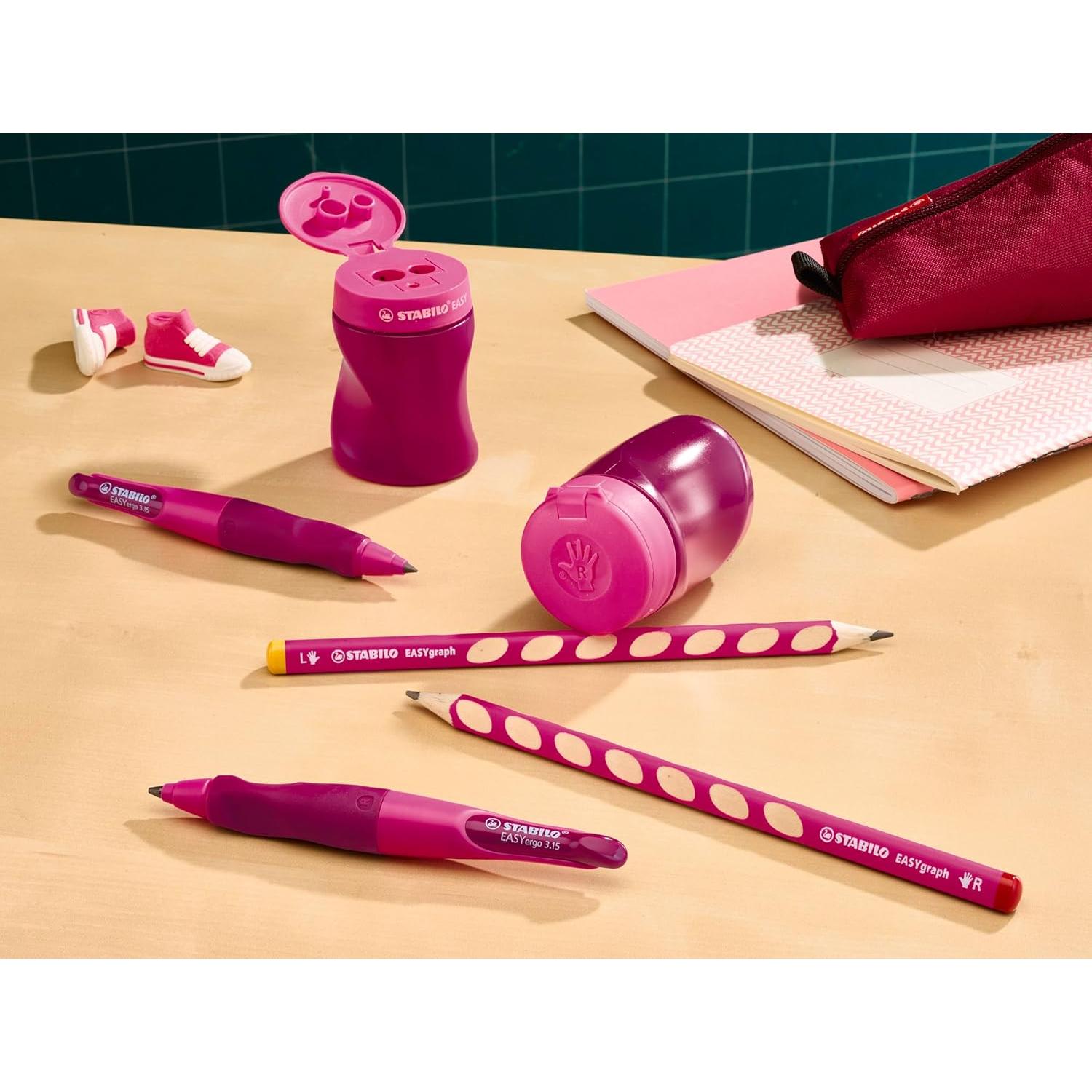 Sacapuntas Ergonómico STABILO EASYsharpener Diestro Naranja