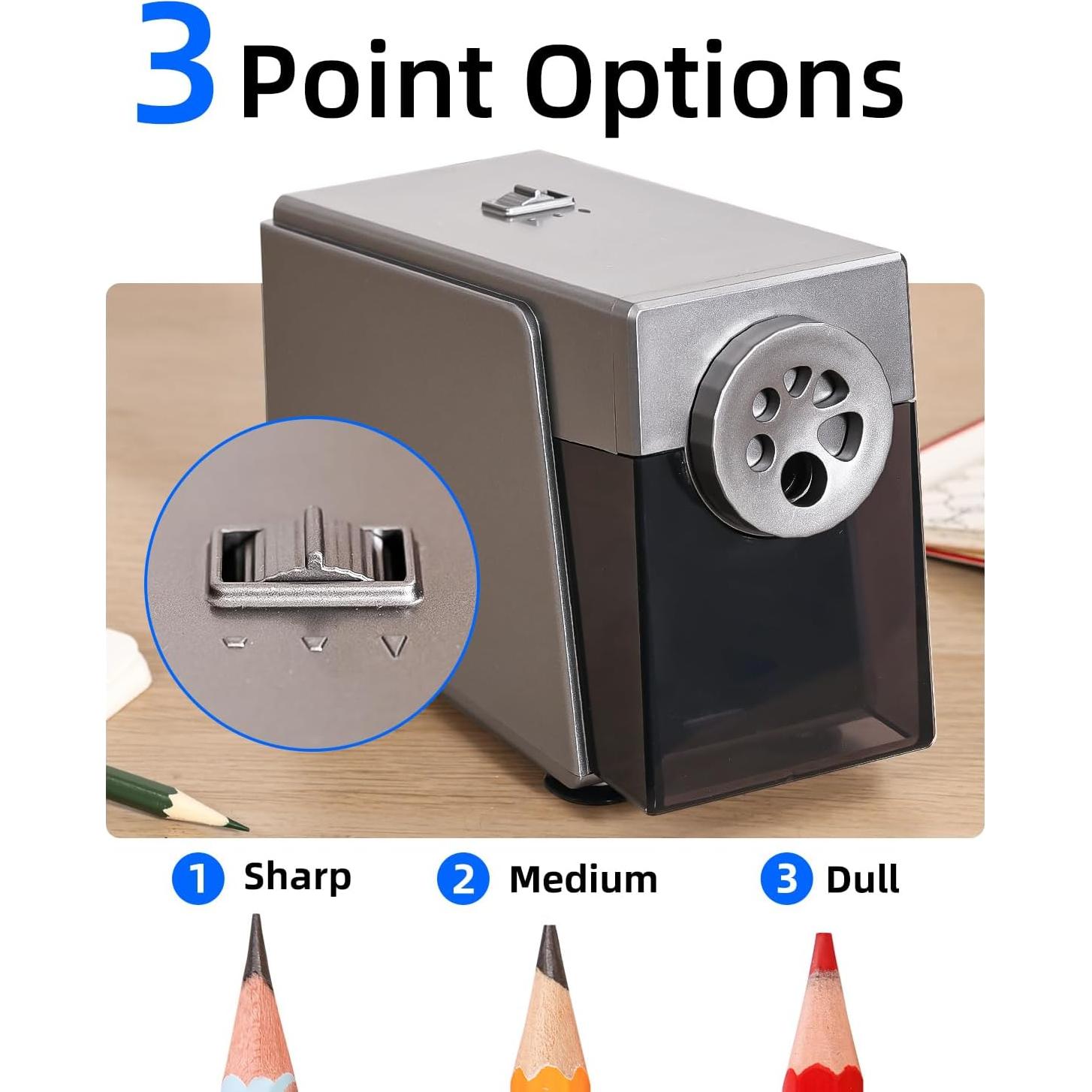 Afilador Eléctrico de Lápices ZMOL 6 Agujeros 0.82kg