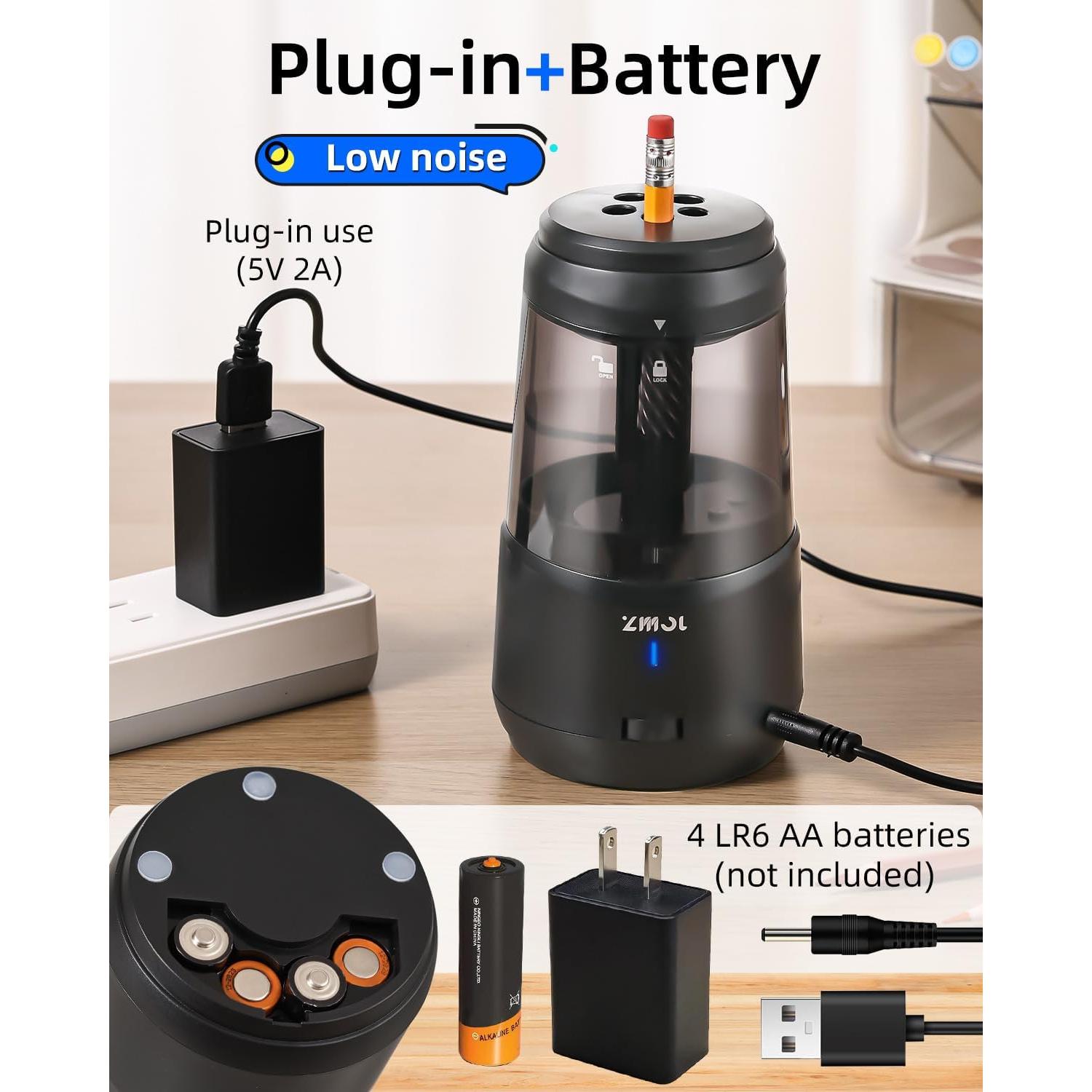 Afilador Eléctrico ZMOL JY-015 con Parada Automática y 5 Velocidades