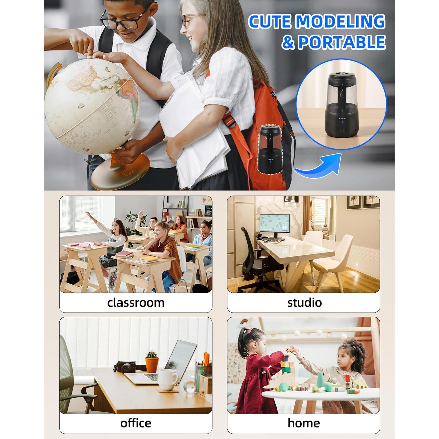 Afilador Eléctrico ZMOL JY-015 con Parada Automática y 5 Velocidades