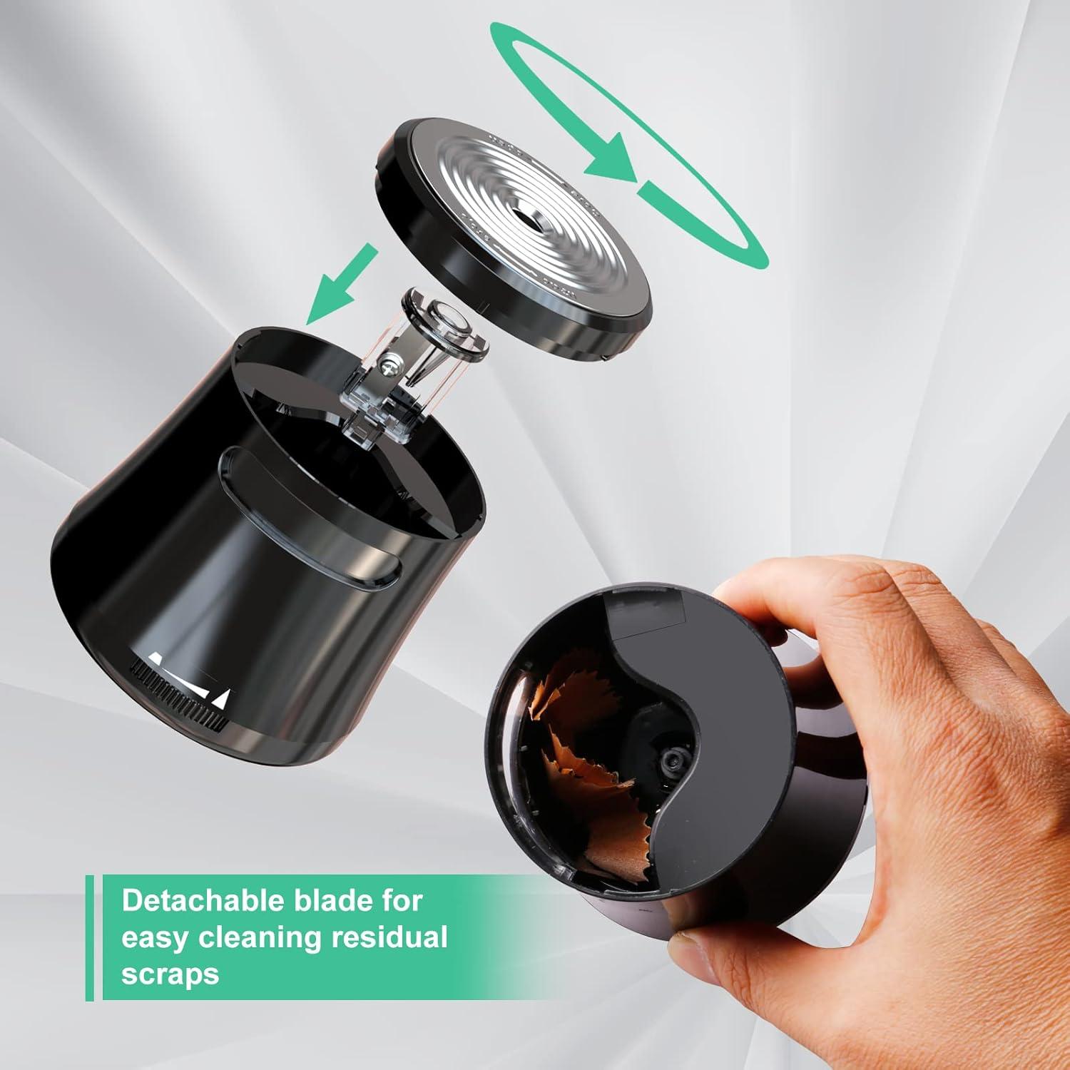 Sacapuntas Eléctrico Bocyteopr a Batería Negro 6-8mm