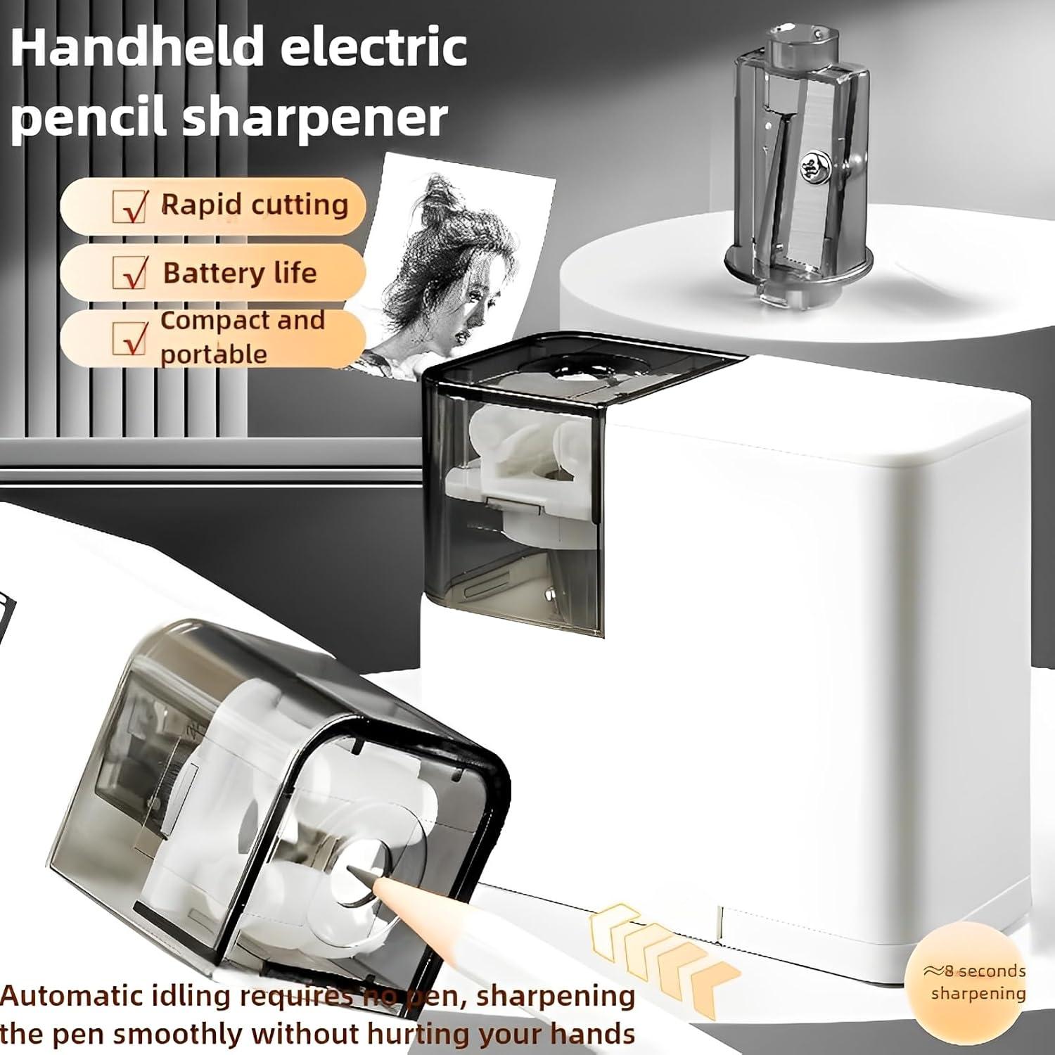 Sacapuntas Eléctrico ZQS a Batería para Lápices 6-8mm