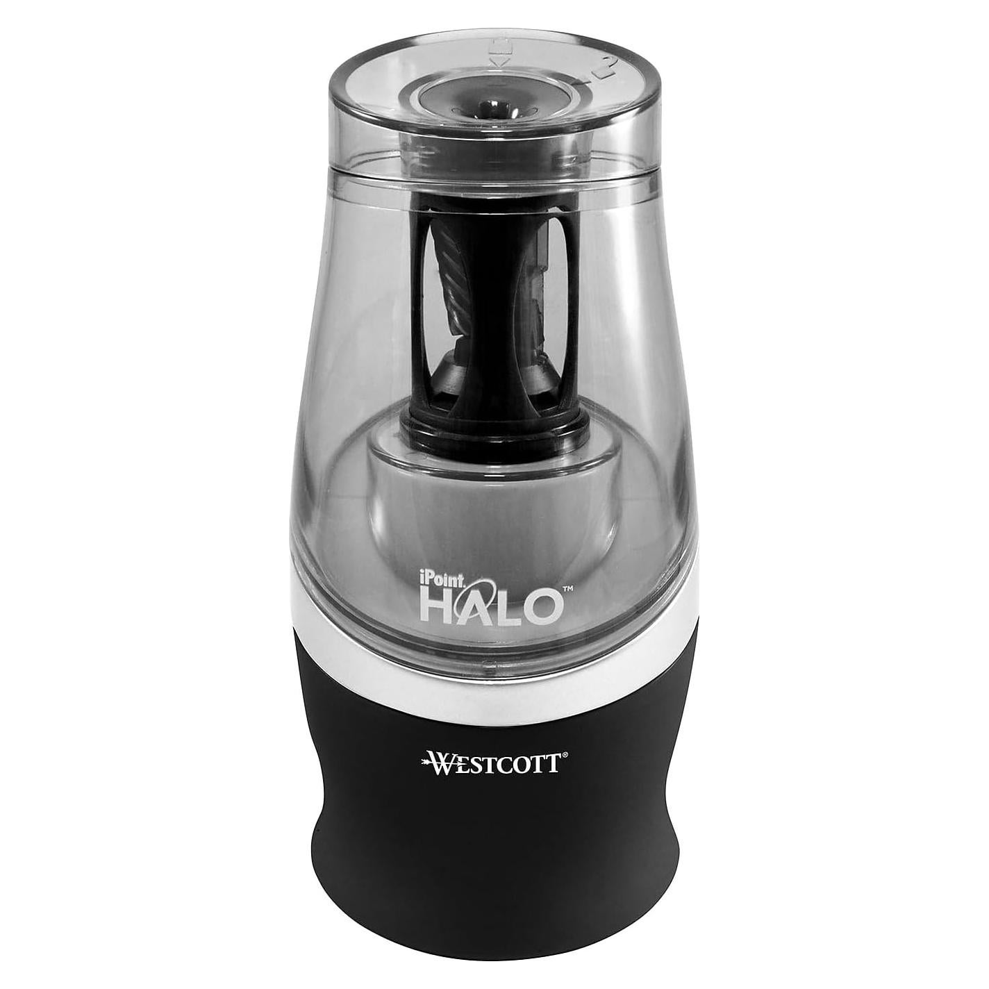 Sacapuntas Eléctrico Westcott iPoint Halo 20.9x8.9 cm Negro