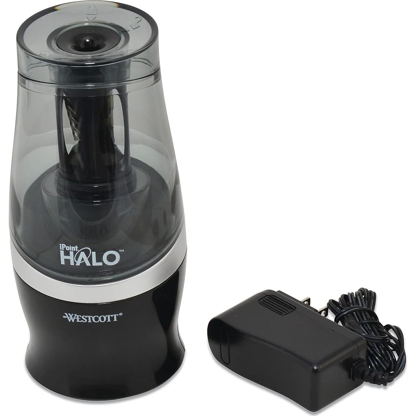Sacapuntas Eléctrico Westcott iPoint Halo 20.9x8.9 cm Negro