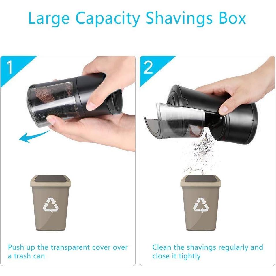 Sacapuntas Eléctrico AFMAT Recargable Punta Larga 6-9.6mm