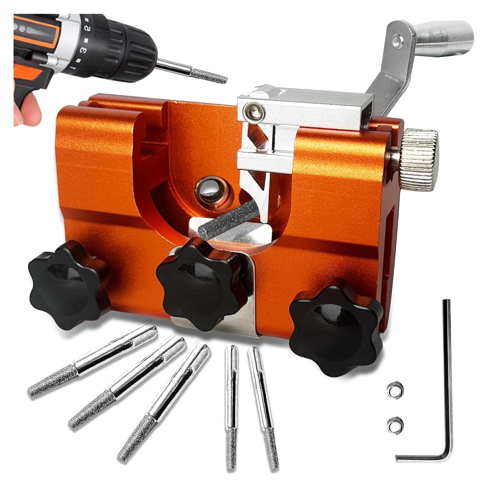 Afilador de Motosierra MIEUXLLEY 5 Piezas Carburo Tungsteno