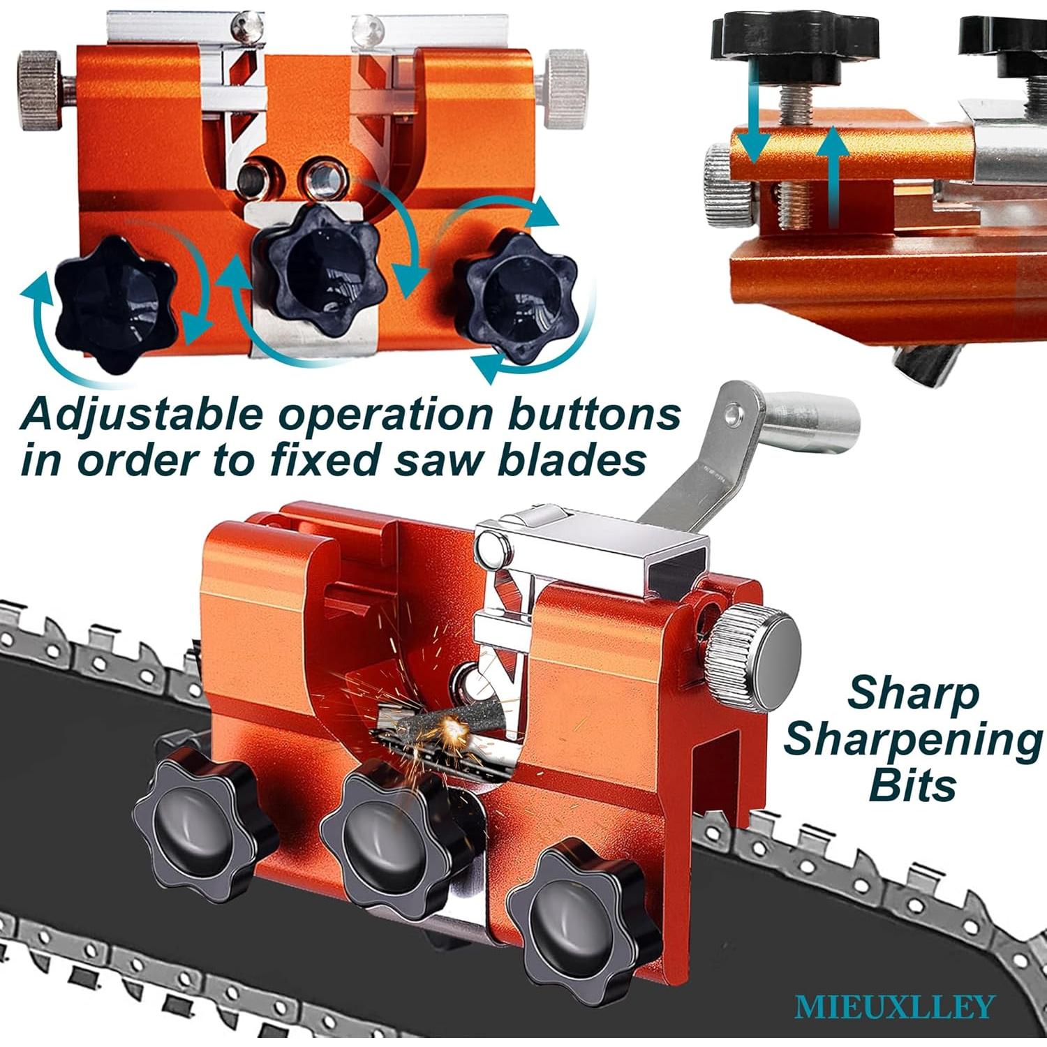Afilador de Motosierra MIEUXLLEY 5 Piezas Carburo Tungsteno