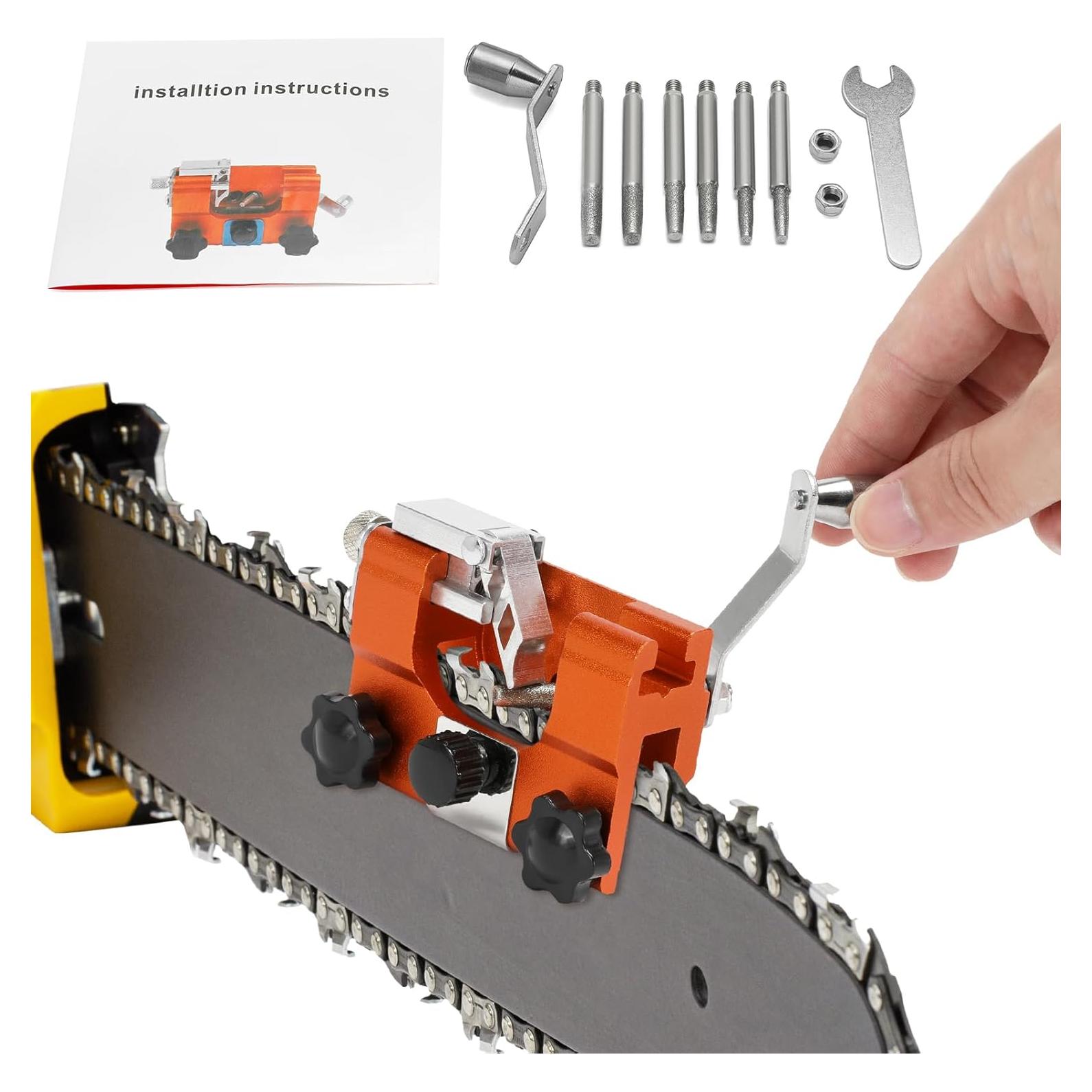 Kit de Afilador de Motosierra LSMYOTA con 6 Varillas 4-22"