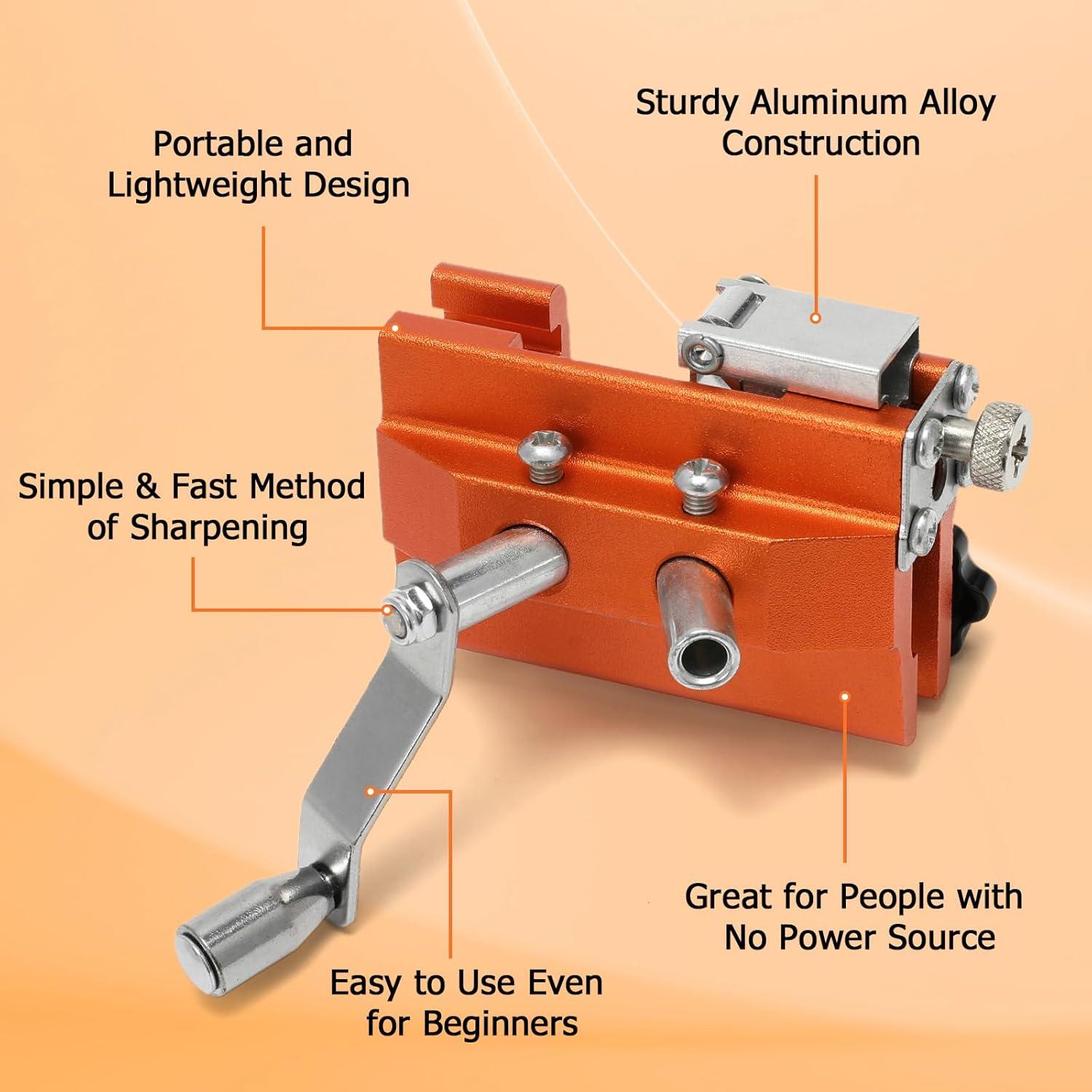 Kit de Afilador de Motosierra LSMYOTA con 6 Varillas 4-22"