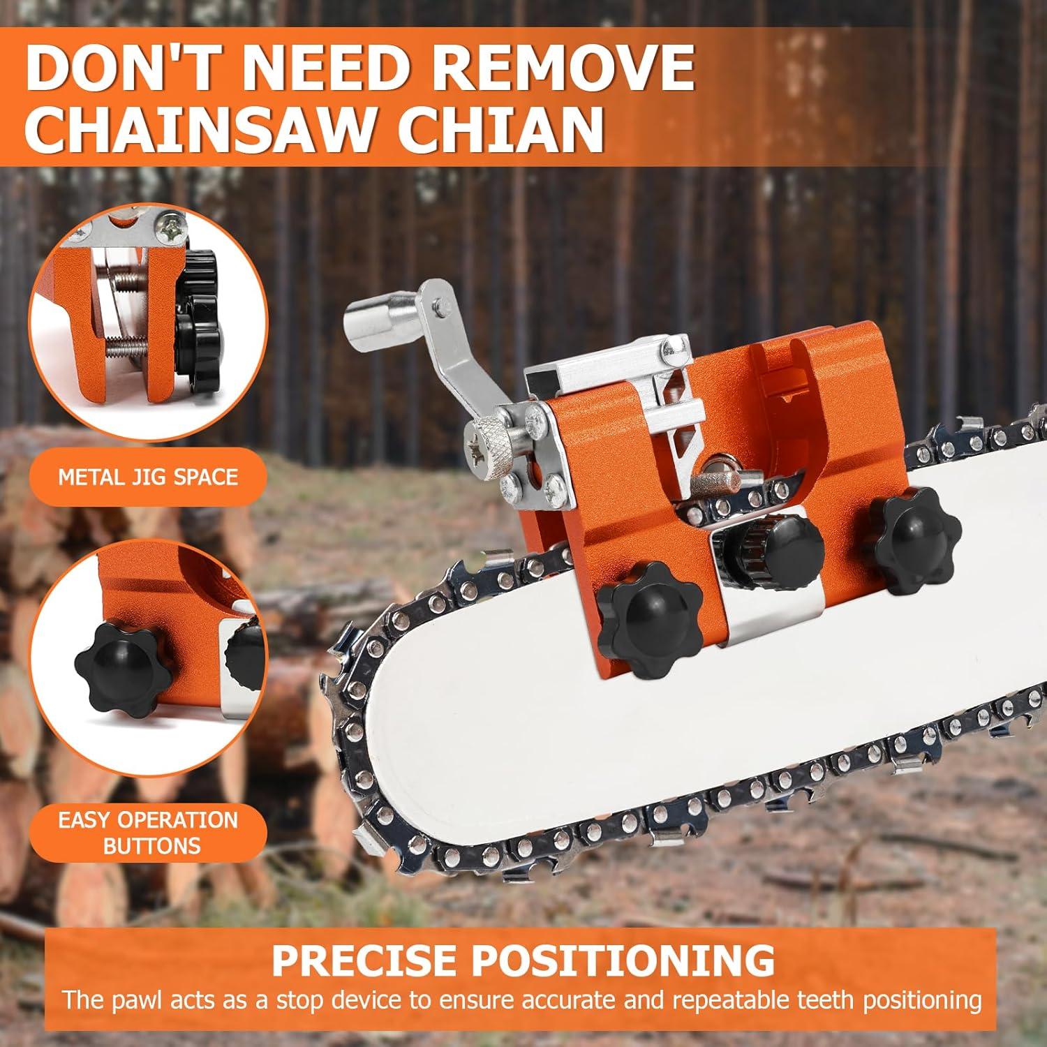 Kit de Afilador de Motosierra LSMYOTA con 6 Varillas 4-22"