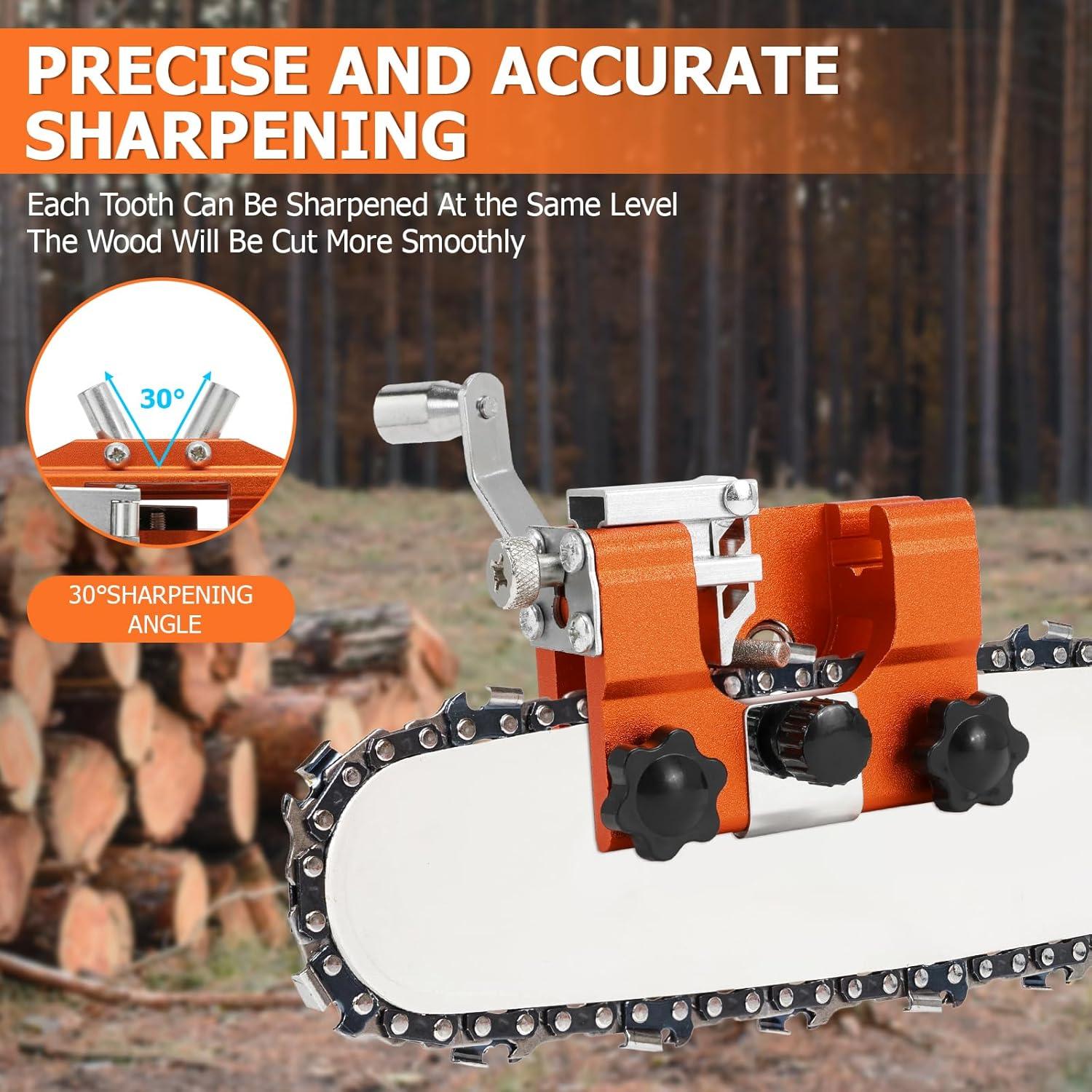 Kit de Afilador de Motosierra LSMYOTA con 6 Varillas 4-22"