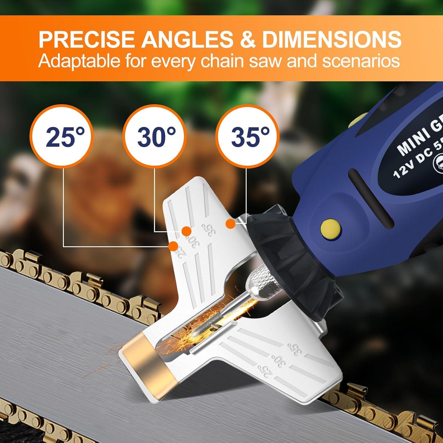 Kit de Afilador de Motosierra Eléctrica Jovant 12V 25000RPM