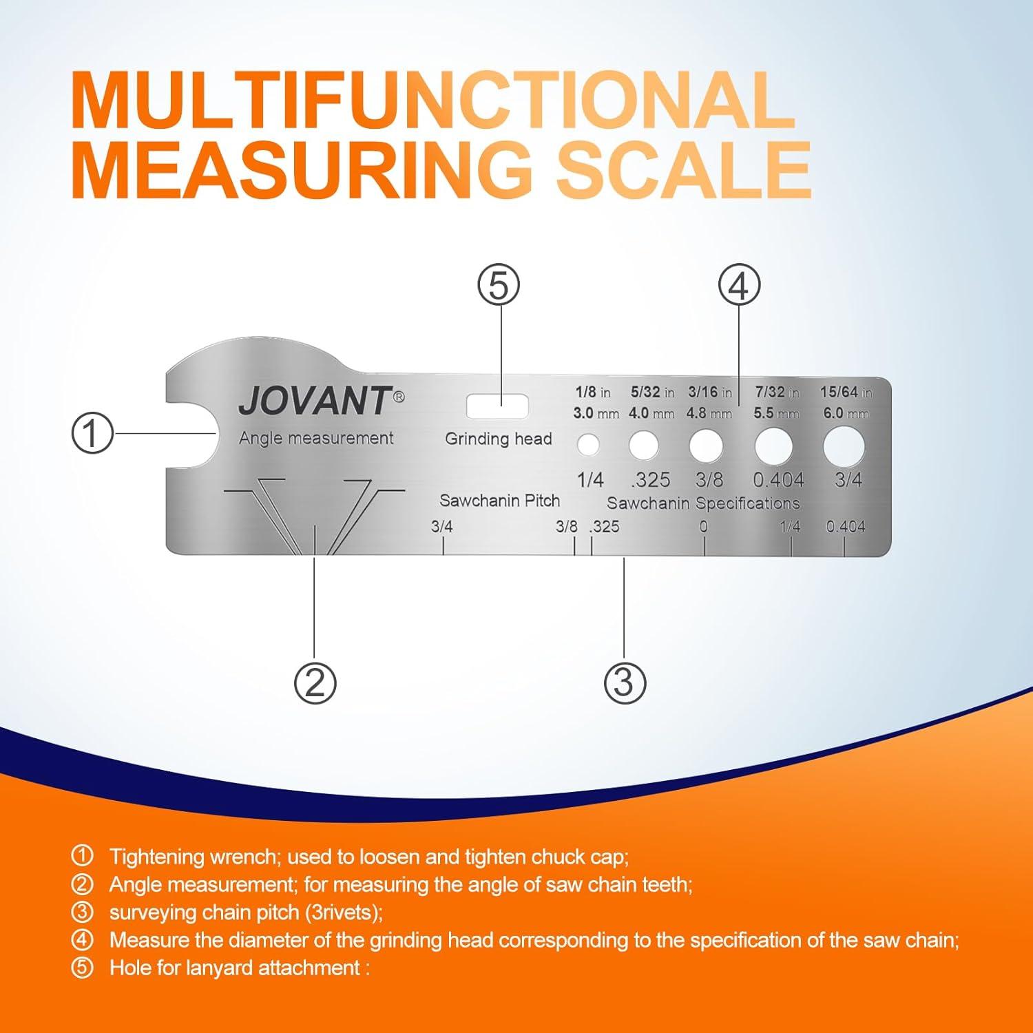 Kit de Afilador de Motosierra Eléctrica Jovant 12V 25000RPM