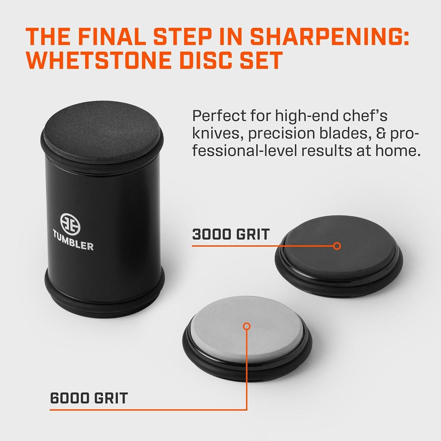 Discos de Afilar TUMBLER Pro Grano 3000 y 6000 - 340g