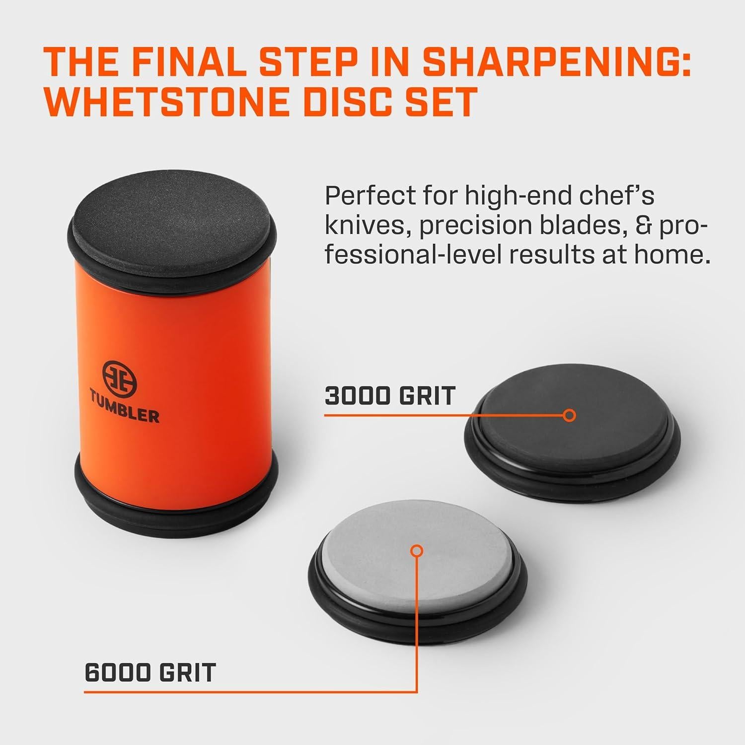 Discos de Afilar TUMBLER Pro Grano 3000 y 6000 - 340g
