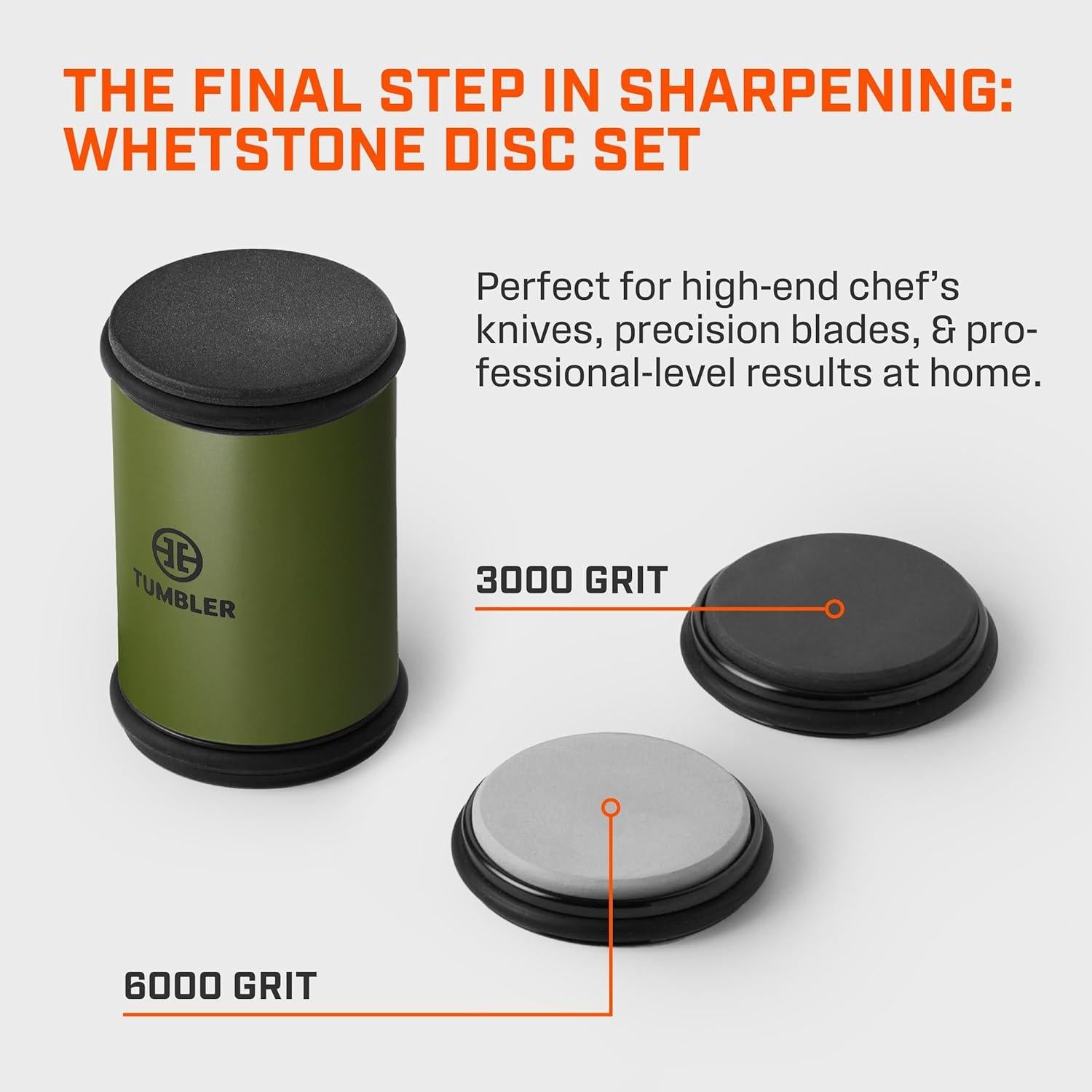 Discos de Afilar TUMBLER Pro Grano 3000 y 6000 - 340g