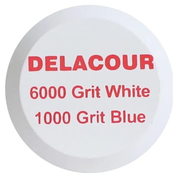 Piedra de Afilar Doble Grano Delacour 1000/6000 para Cuchillos