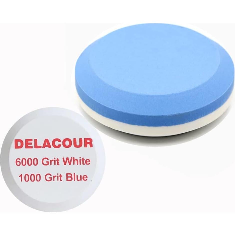 Piedra de Afilar Doble Grano Delacour 1000/6000 para Cuchillos