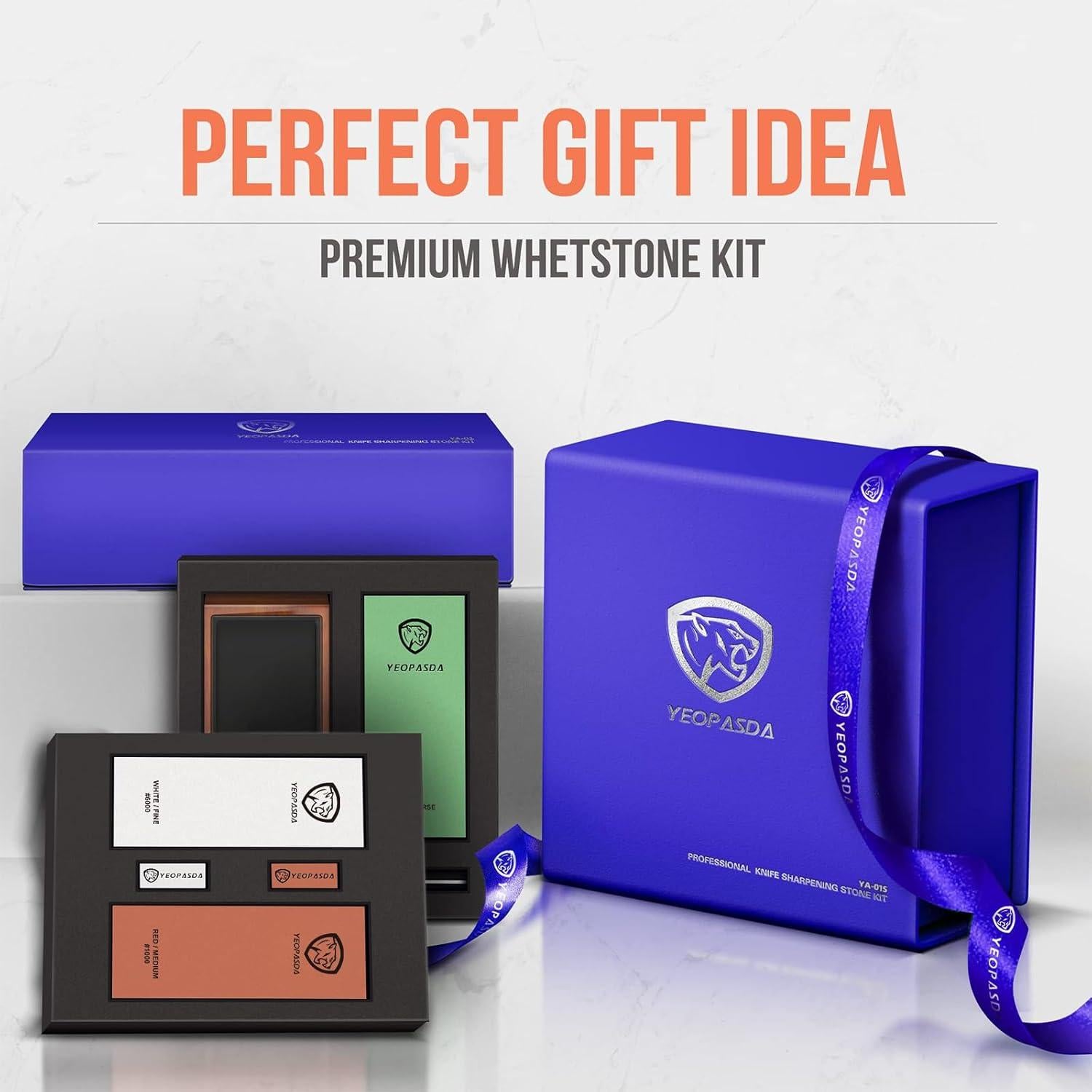 Kit de Piedra de Afilar YeopAsda 3 Lados Grano 400/1000/6000