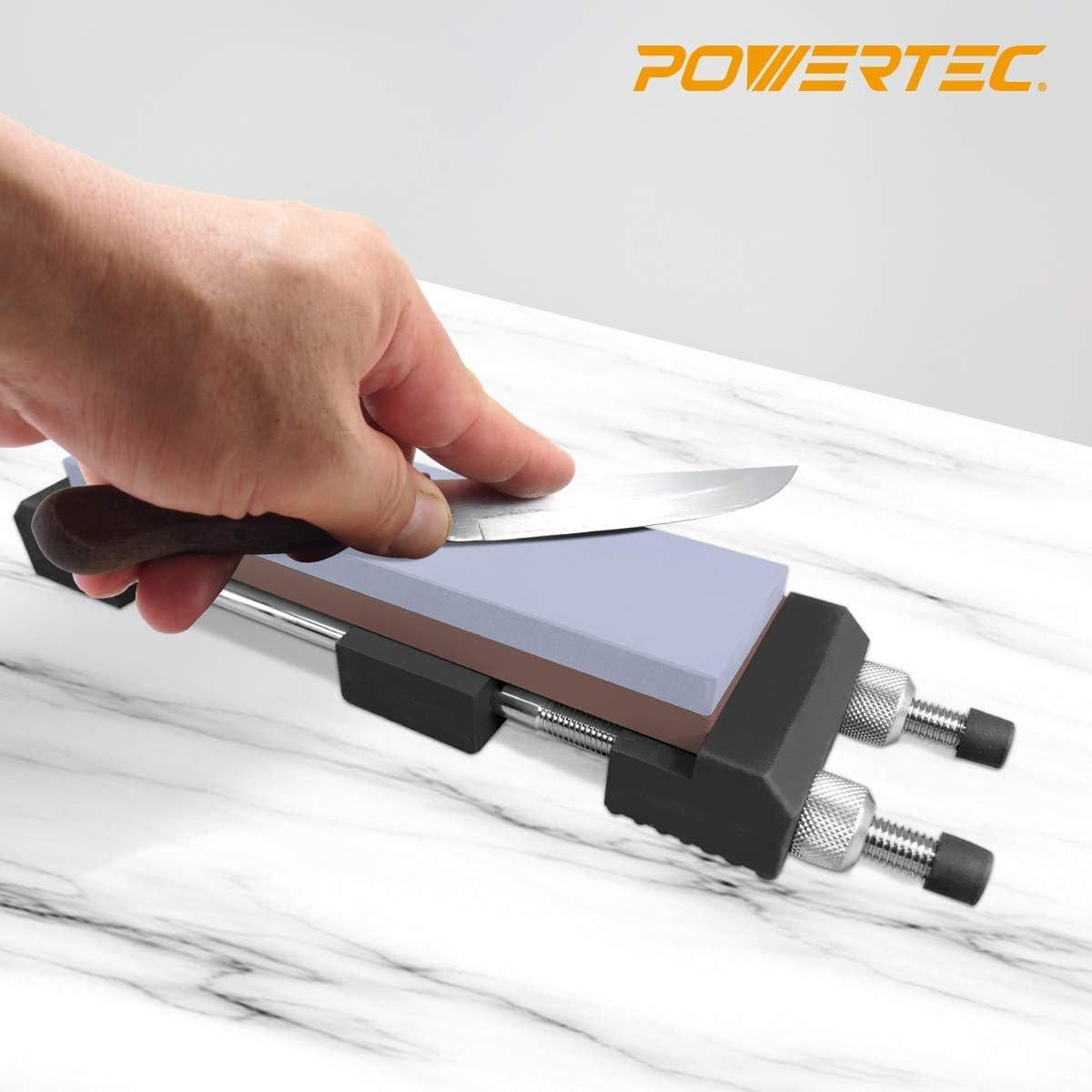 Piedra de Afilado POWERTEC 400/1000 Doble Cara 20x7 cm