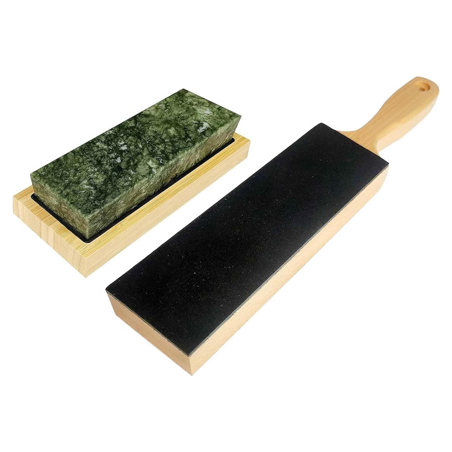 Piedra de Afilar Natural Verde 10000 Grit Leeviphne 180x60x30mm