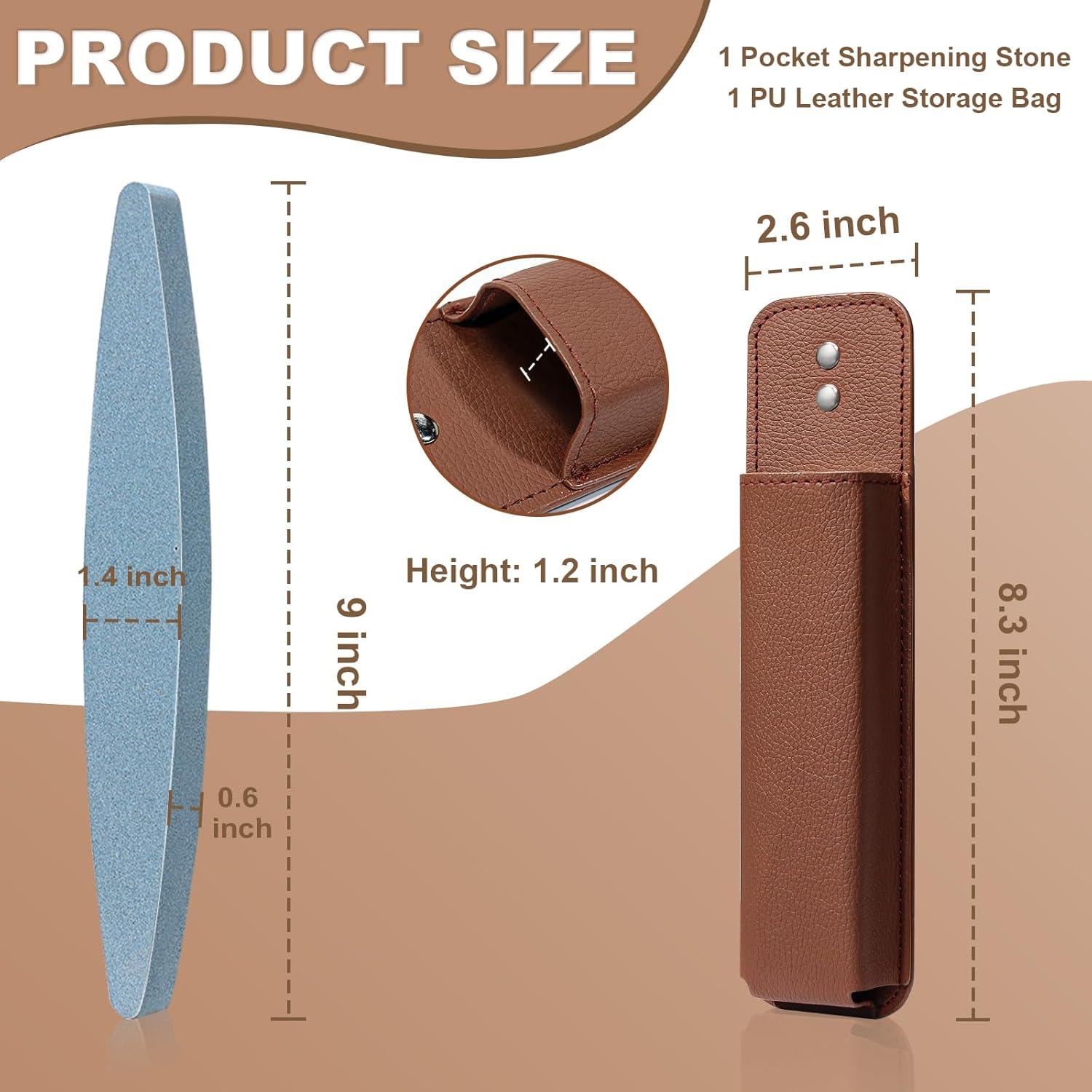 Kit de Afilador de Cuchillos MSHUNKEJI con Funda de Cuero PU