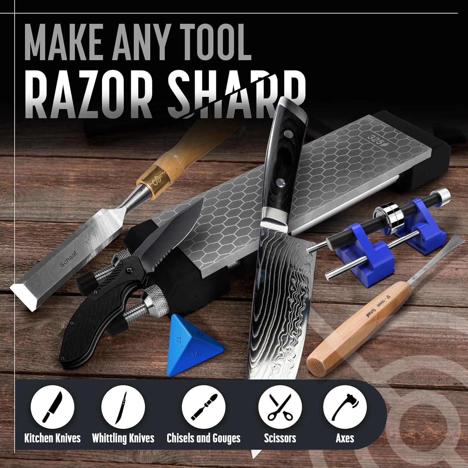 Kit Afilador de Cuchillos Schaaf Tools con Piedra Diamante 20.32x6.99cm