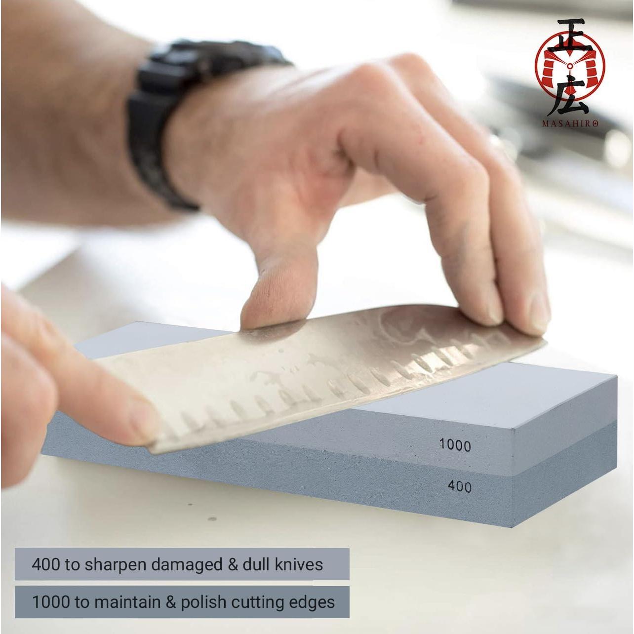 Piedra de Afilar Doble Cara HMS 242 - Grano Rugoso y Medio