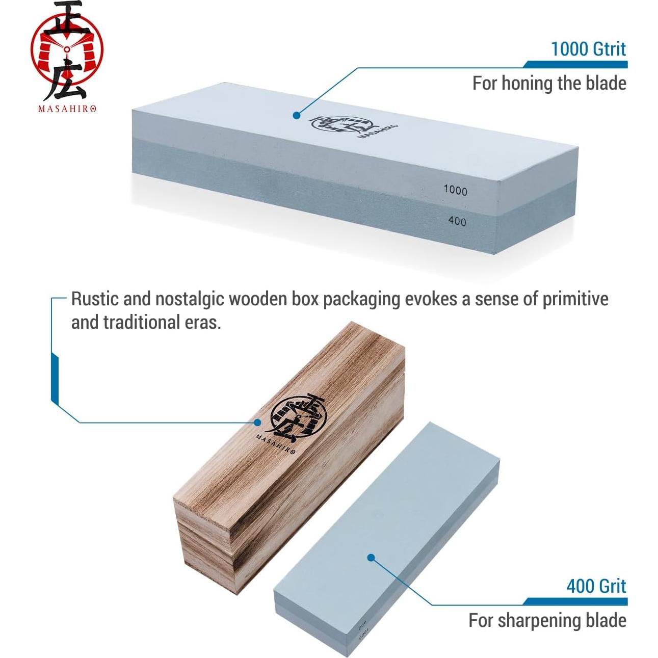 Piedra de Afilar Doble Cara HMS 242 - Grano Rugoso y Medio