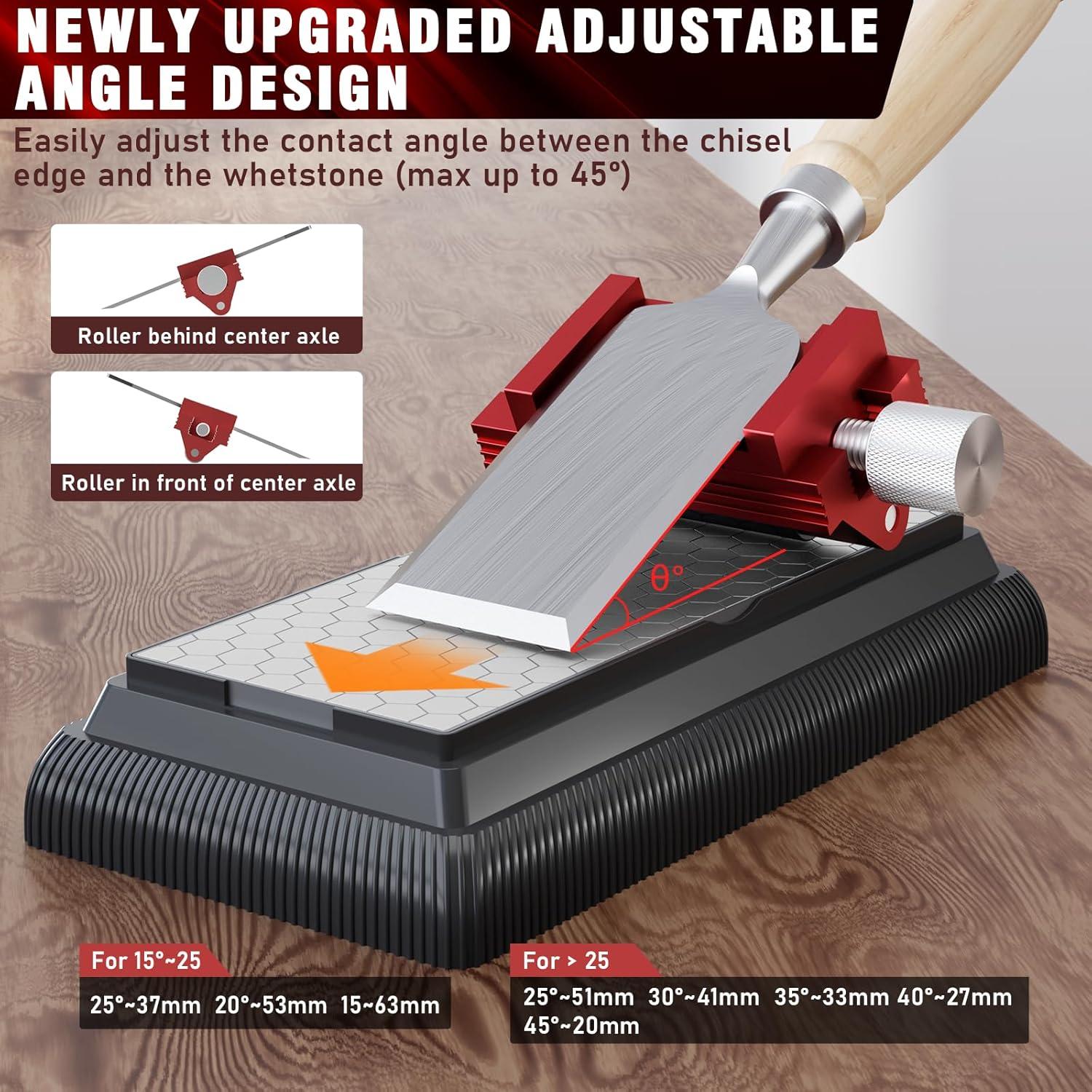 Guía de Afilado DUDUXI con Piedra de Afilar 400/1000