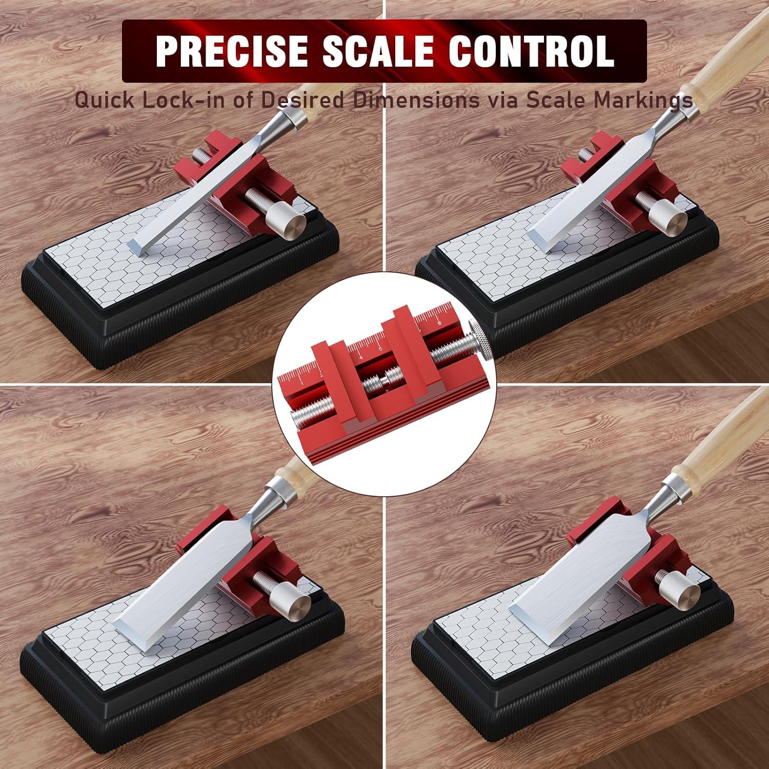 Guía de Afilado DUDUXI con Piedra de Afilar 400/1000